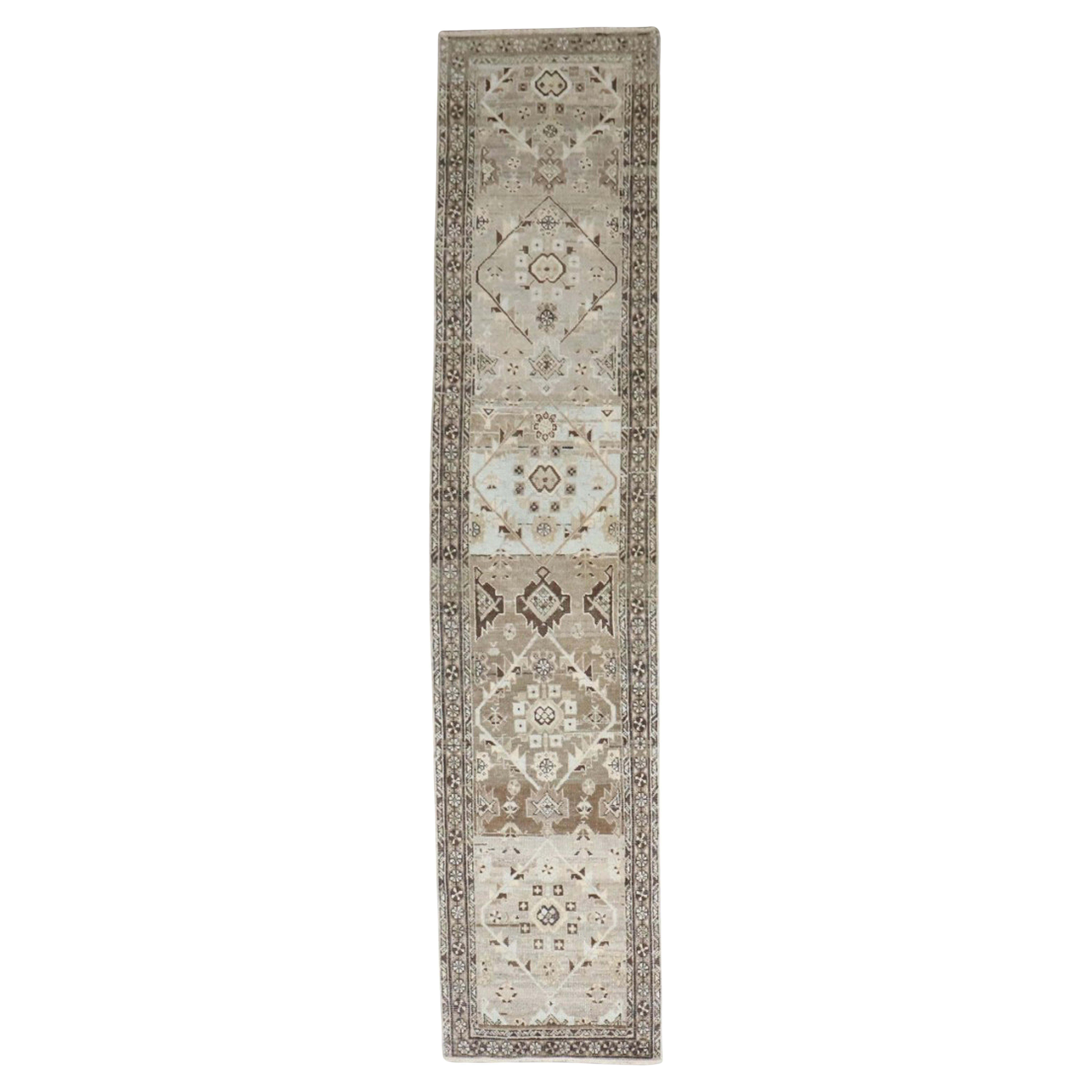 Zabihi Collection Narrow Antique Persian Malayer Runner