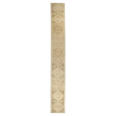 Zabihi Collection Narrow Long Vintage Turkish Runner, 2'2'' x 19'