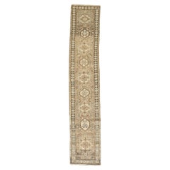 Zabihi Collection Narrow Vintage Heriz Persian Runner