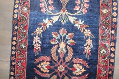 Zabihi Collection Navy Antique Indo Persian Sarouk Rug
