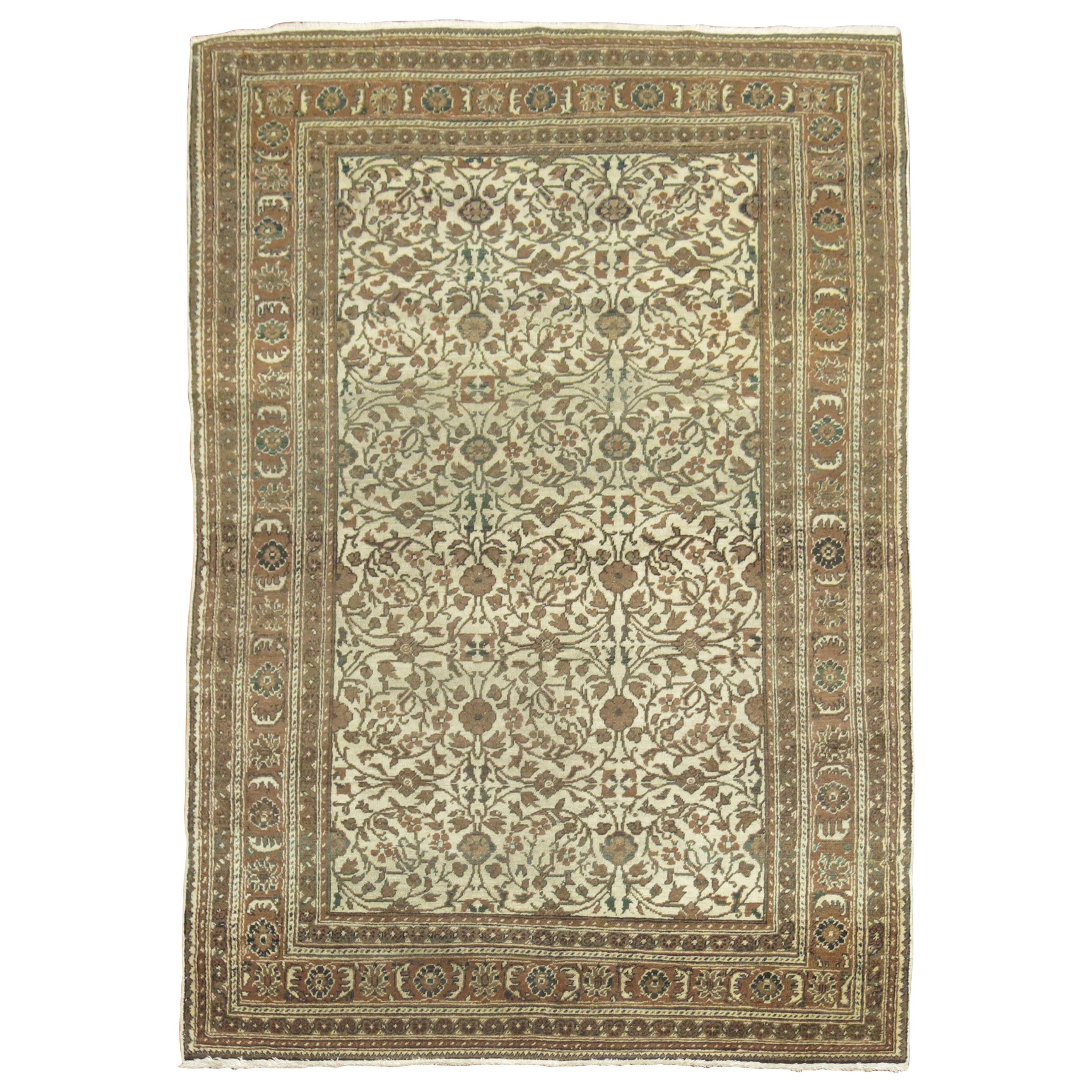 Zabihi Kollektion Neutral Vintage Türkischer Teppich