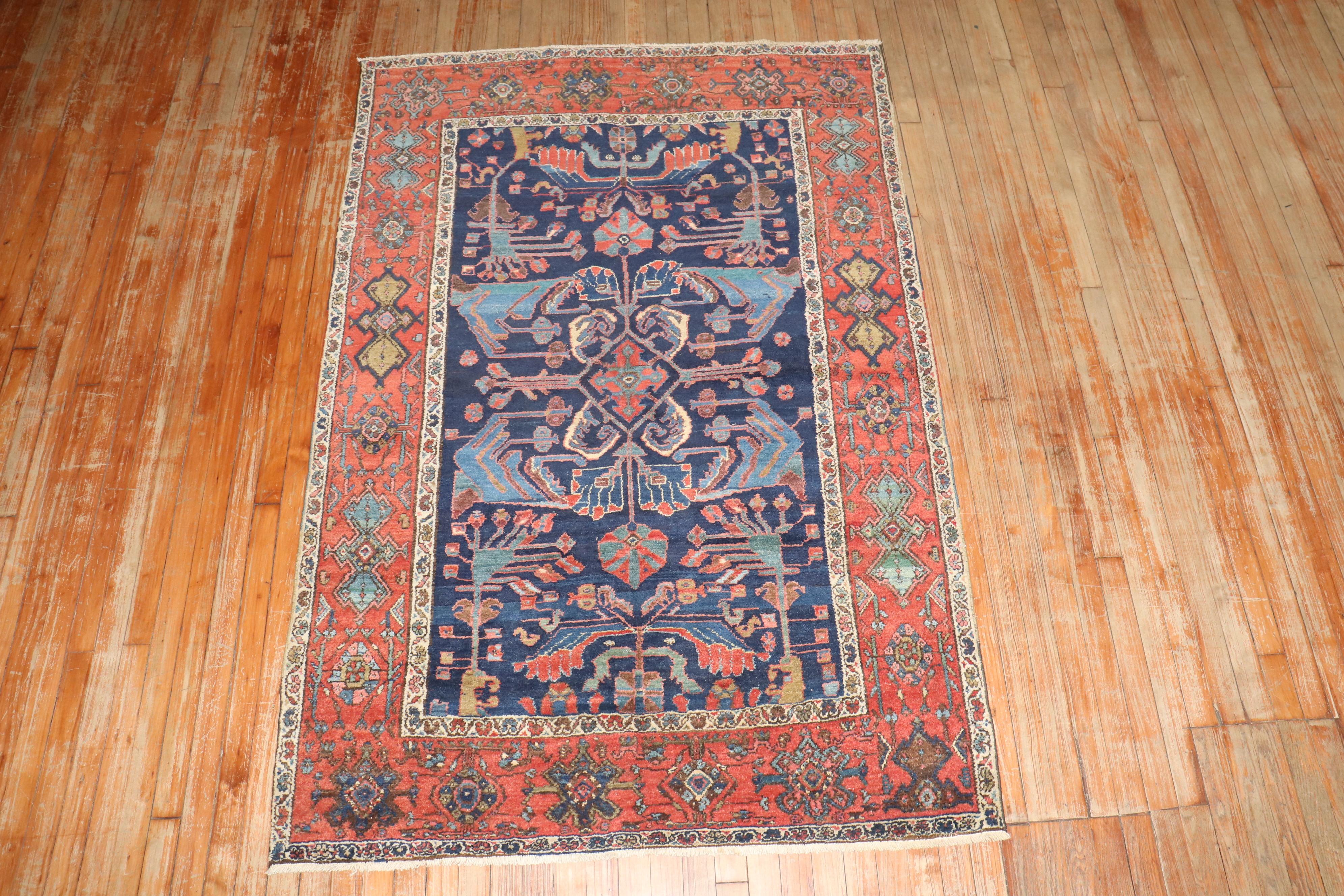 Malayer Zabihi Collection Northwest Persian Accent Size Rug For Sale