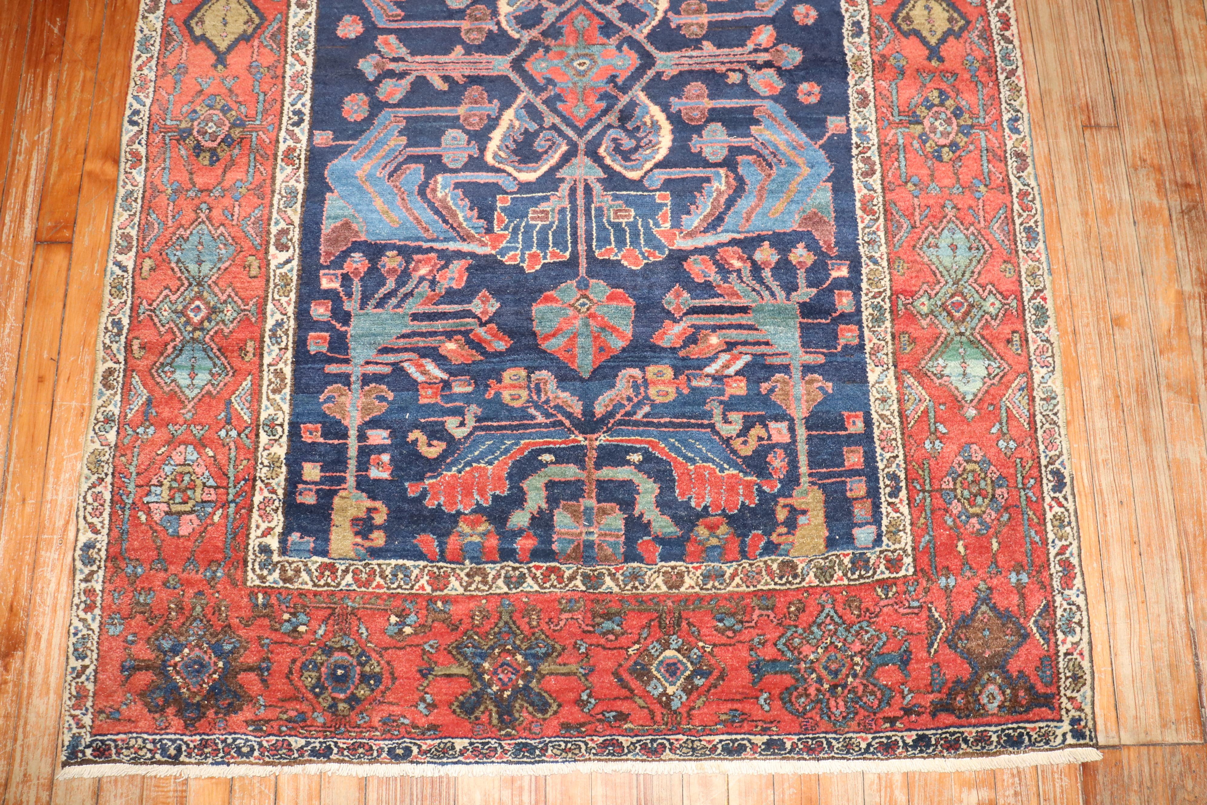 Hand-Knotted Zabihi Collection Northwest Persian Accent Size Rug For Sale