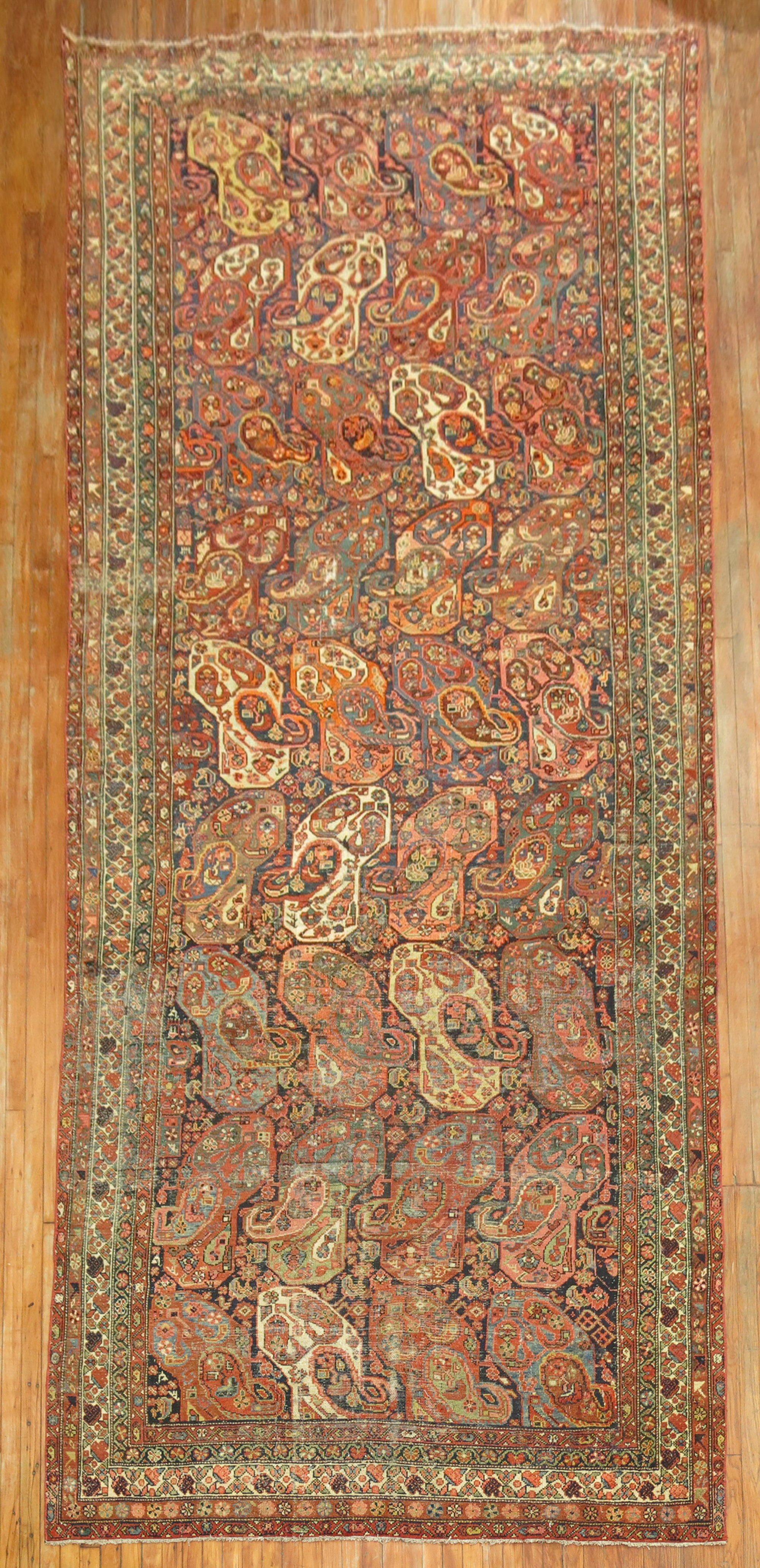 Zabihi Collection Northwest Persian Corridor Carpet (Wolle) im Angebot