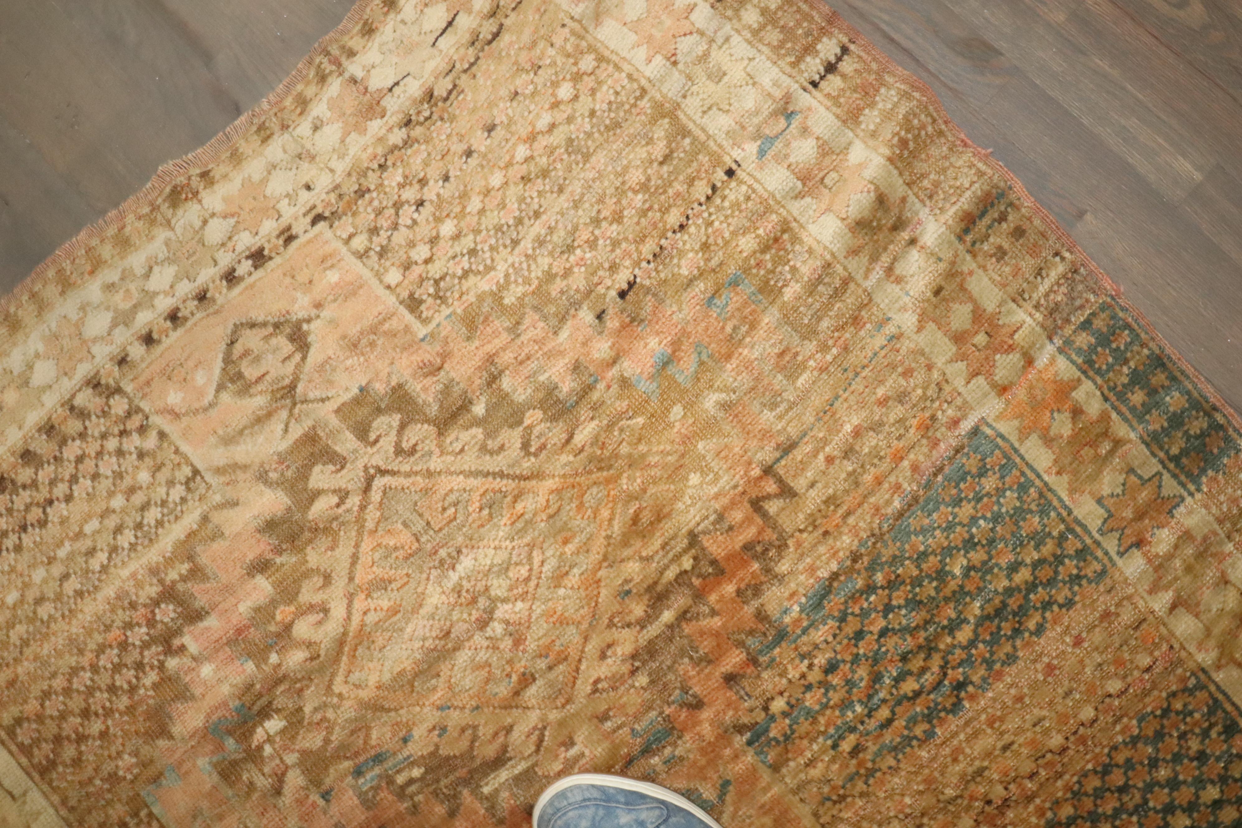 early 20th Century Persian runner with a muted palette in blues and browns

Details
rug no.	10209
size	3' 10