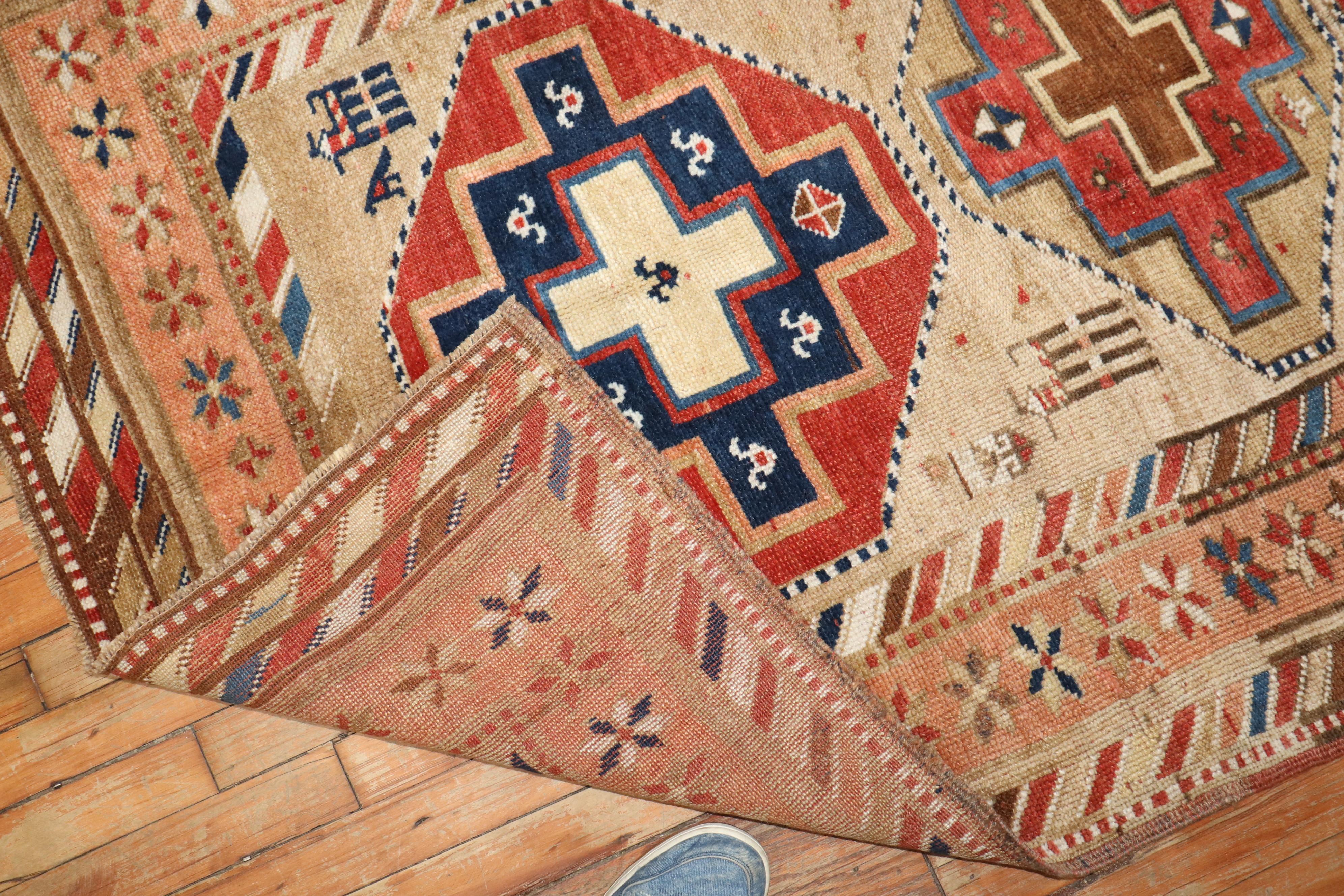 Hand-Woven Zabihi Collection Northwest Persian Tribal Runner For Sale