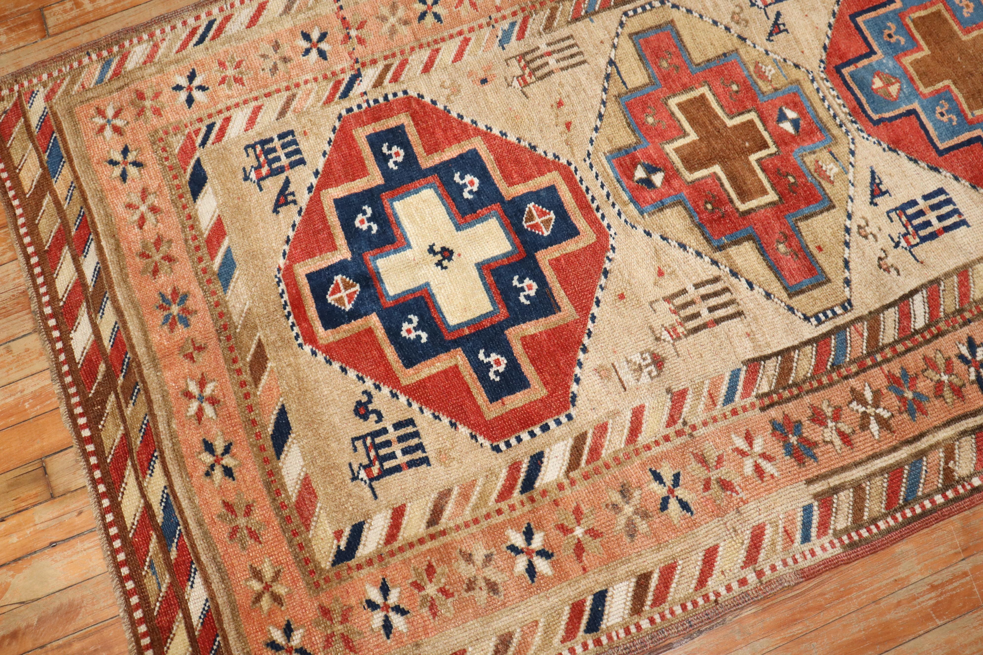 Zabihi Collection Northwest Persian Tribal Runner In Good Condition For Sale In New York, NY