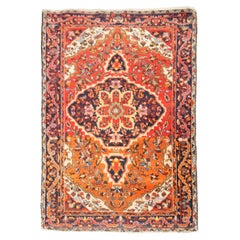 Zabihi Collection Orange Antique Persian Sarouk Ferehan Rug