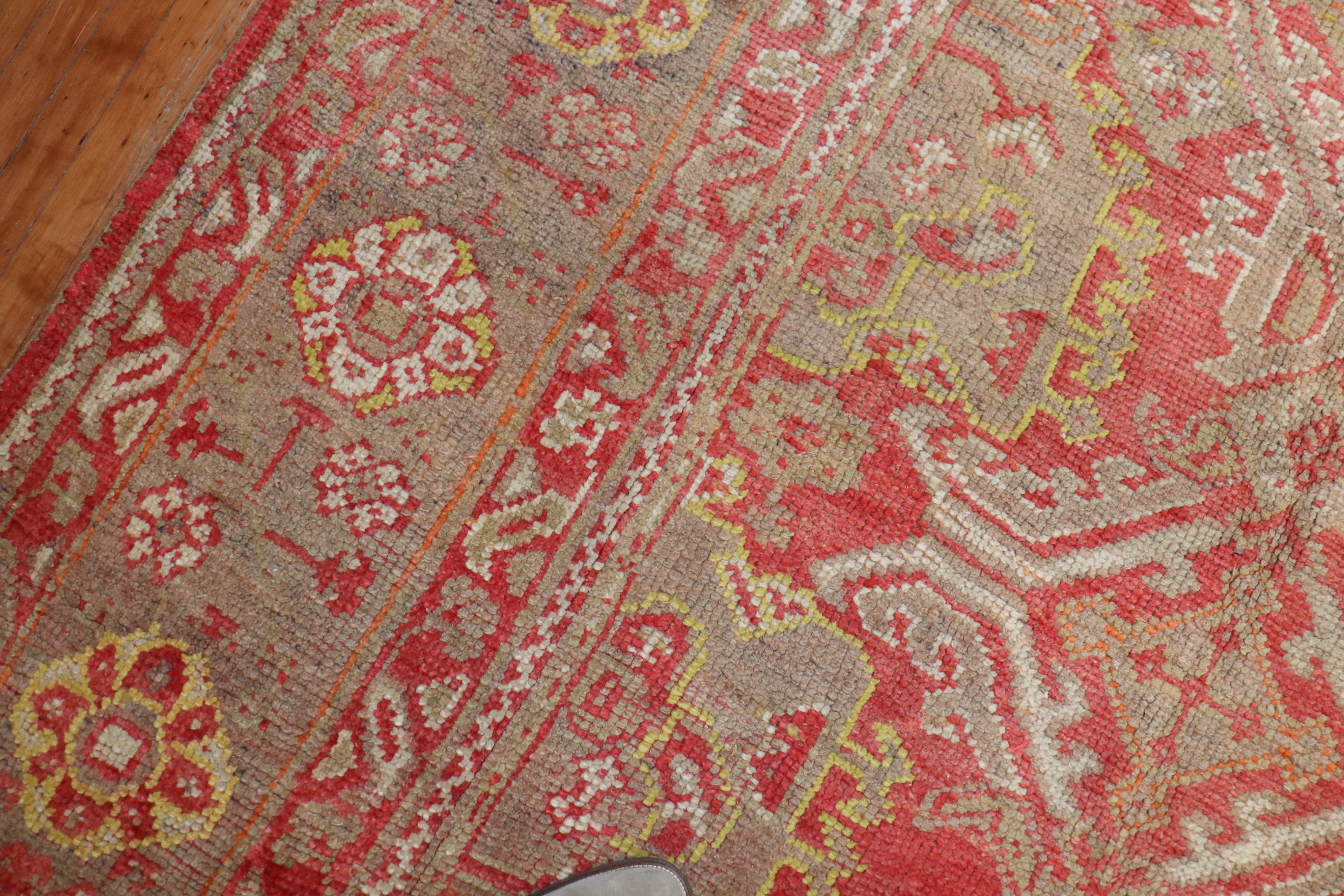 Turco Tappeto Zabihi Collection'S Oversize Antique Oushak in vendita