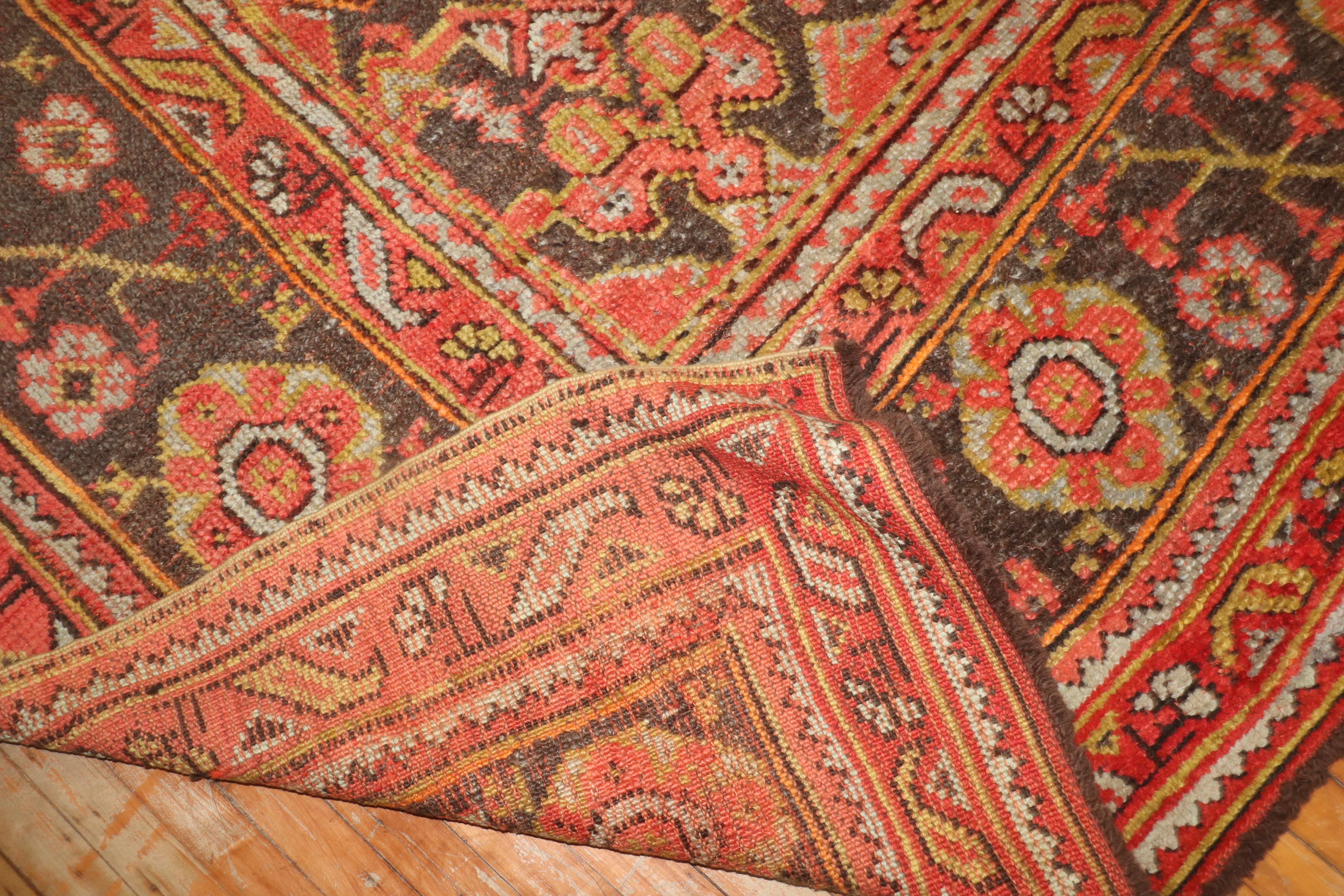 Zabihi Collection Oversize Antique Oushak Rug In Good Condition For Sale In New York, NY