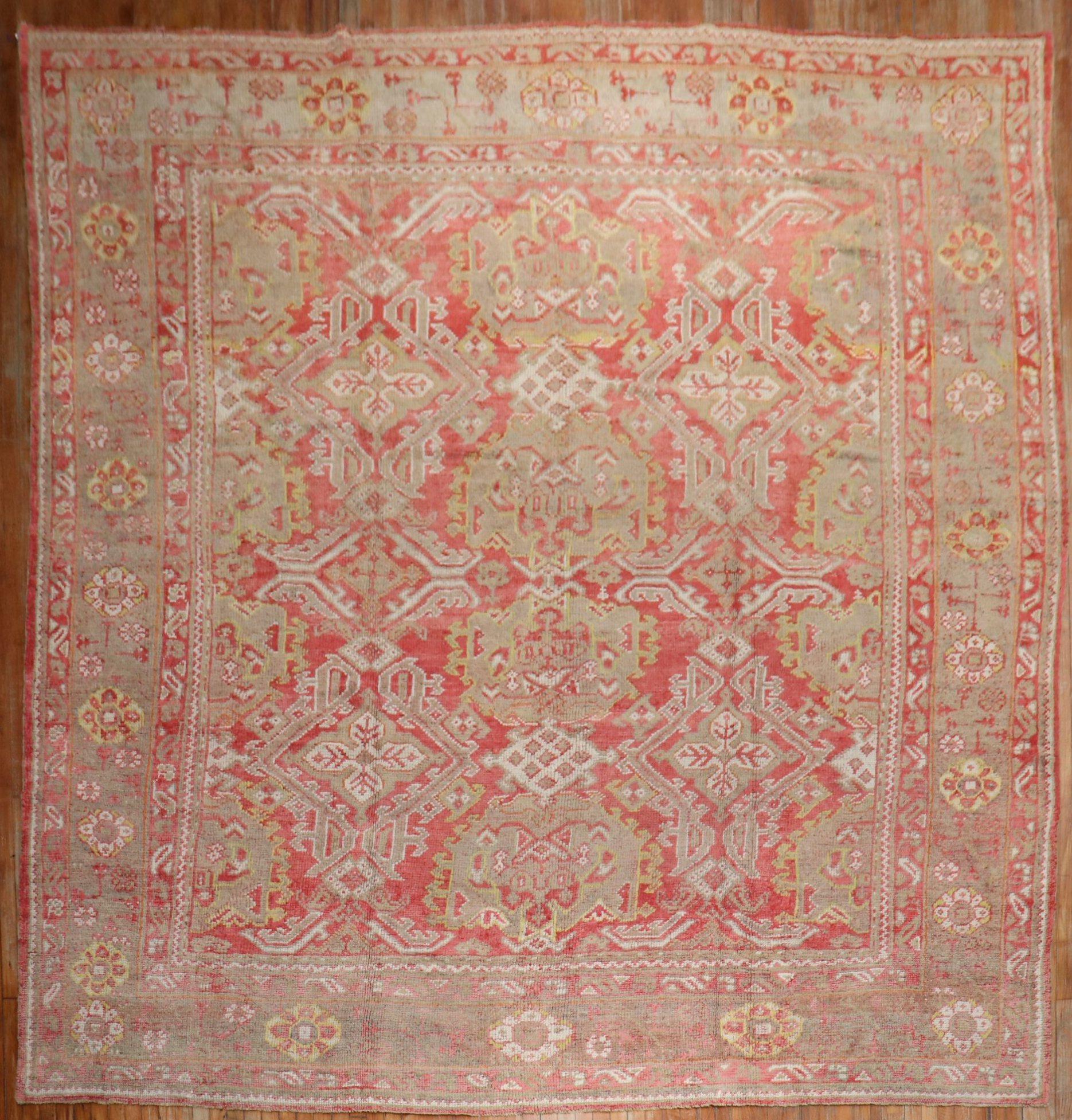 Tappeto Zabihi Collection'S Oversize Antique Oushak in vendita 1