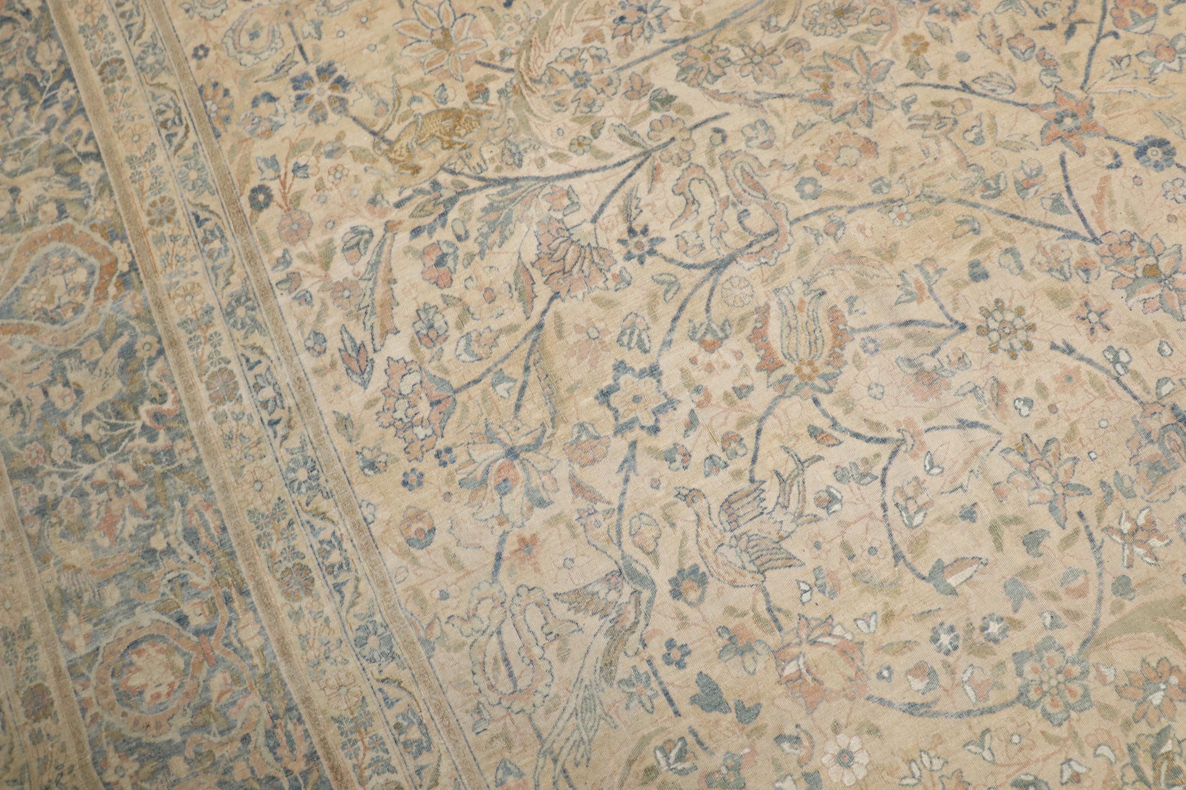 Zabihi Collection Oversize Antique Persian Kerman Carpet  For Sale 3