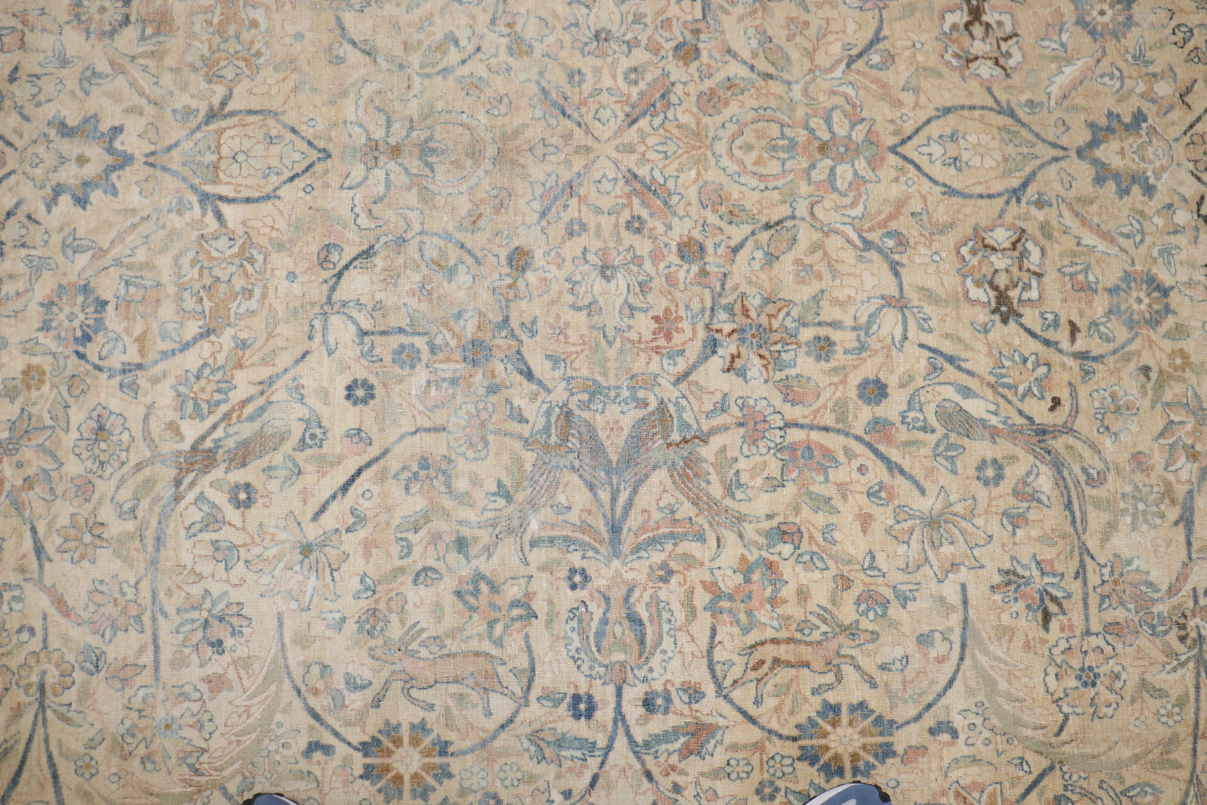 Zabihi Collection Oversize Antique Persian Kerman Carpet  For Sale 6