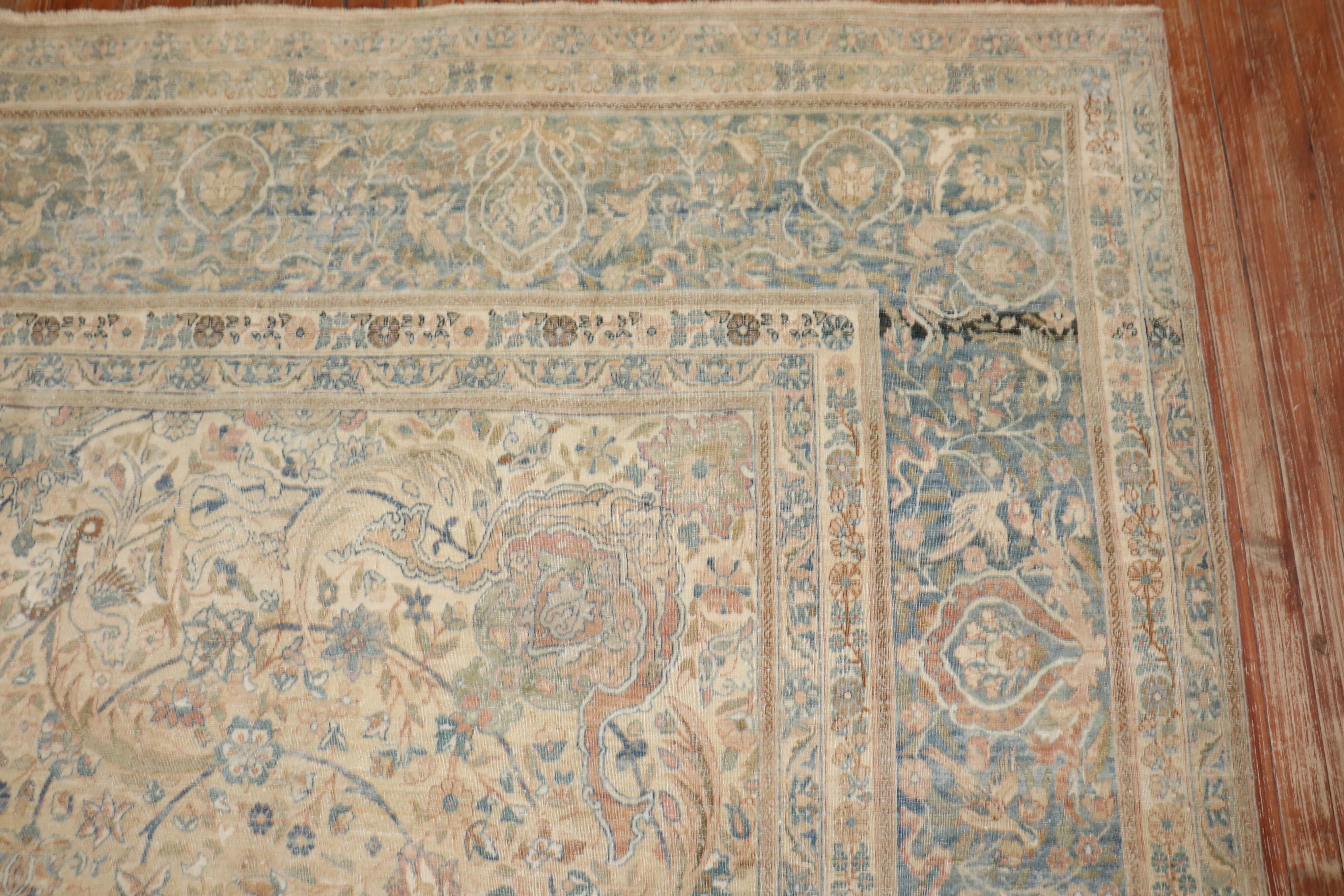 Zabihi Collection Oversize Antique Persian Kerman Carpet  For Sale 8