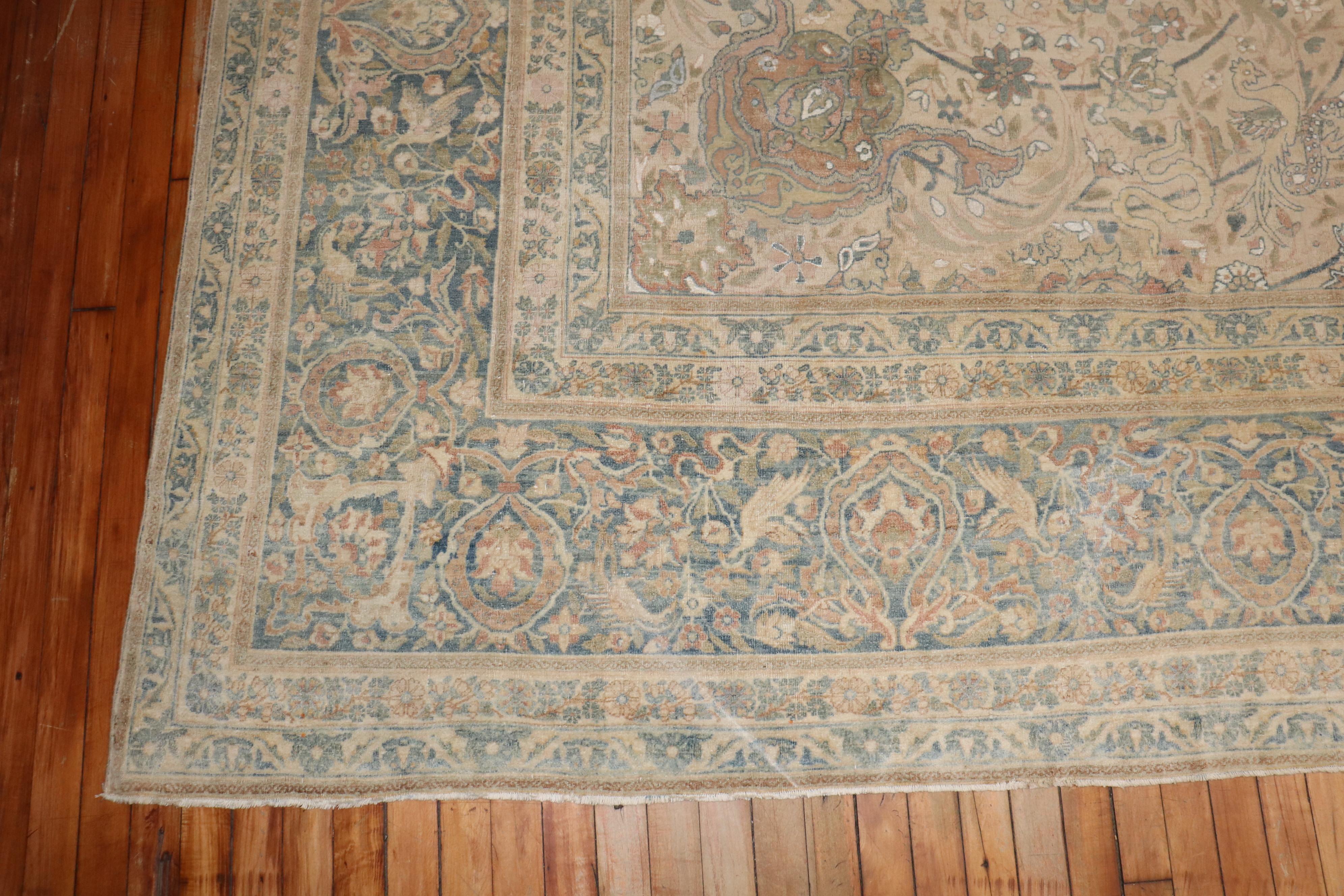 Kirman Zabihi Collection Oversize Antique Persian Kerman Carpet  For Sale