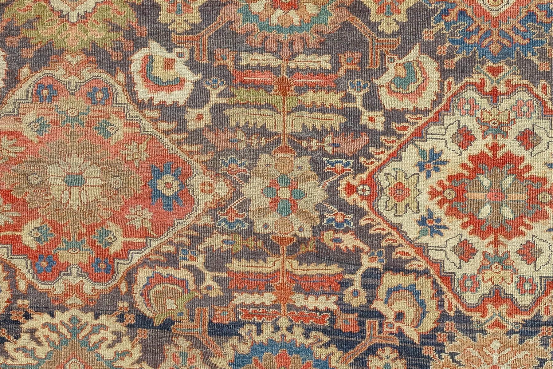 an early 20th Century Persian Mahal Antique Oversize Rug

Details
rug no.	j1893
size	12'4