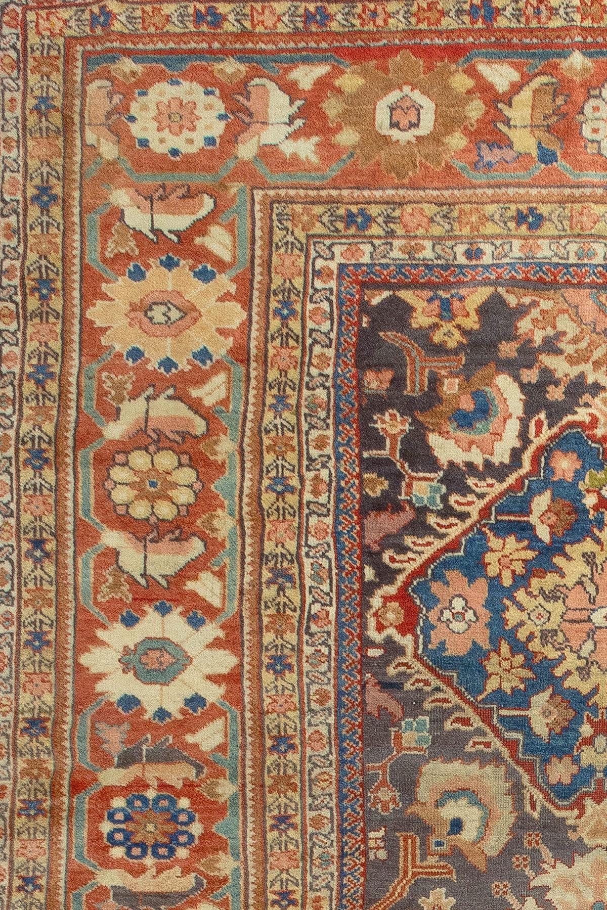 Zabihi Collection Oversize Antique Persian Mahal Rug In Good Condition For Sale In New York, NY