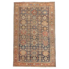 Zabihi Collection Oversize Antique Persian Mahal Rug