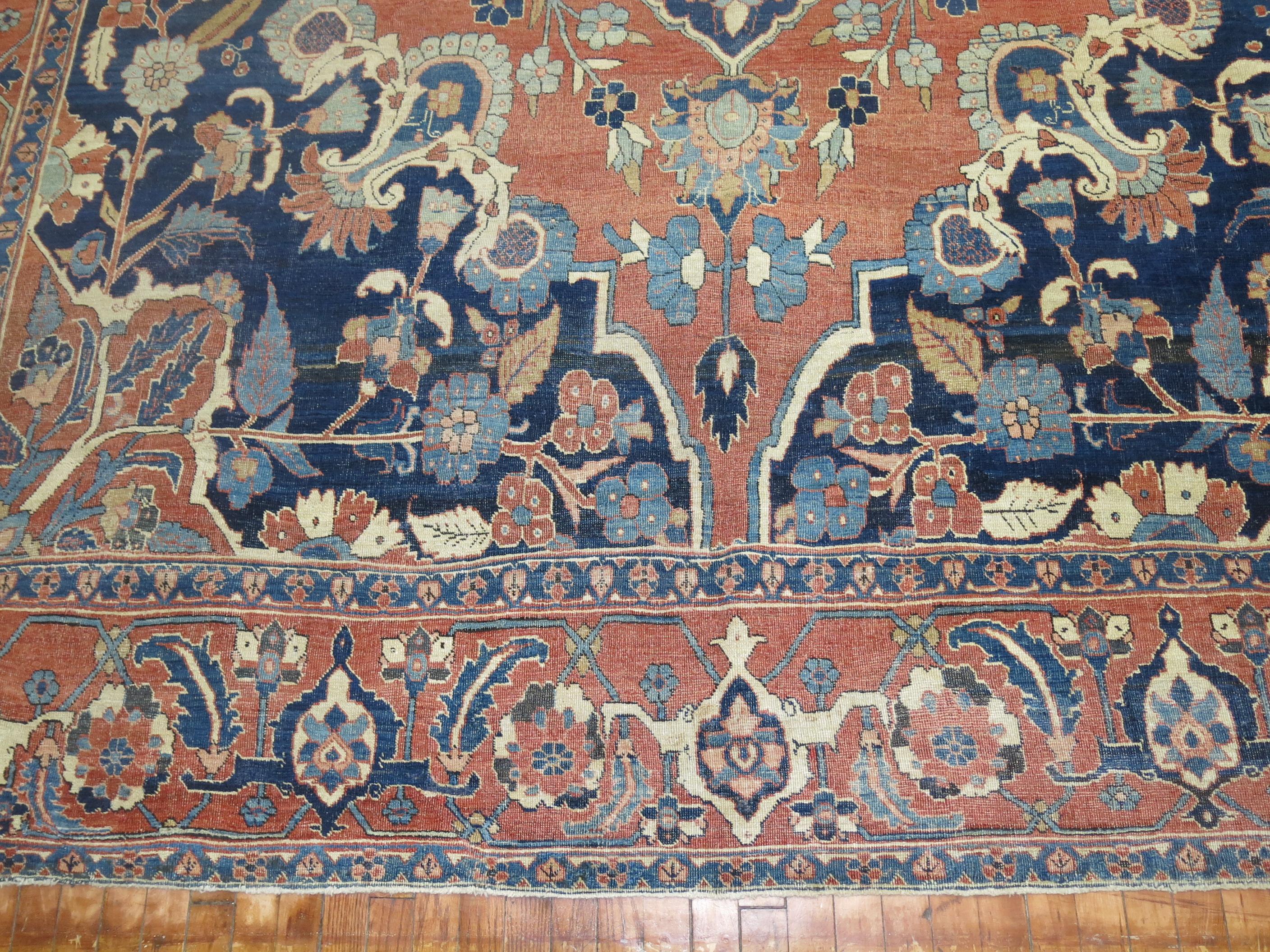Tappeto Tabriz antico persiano oversize Collection'S in vendita 5