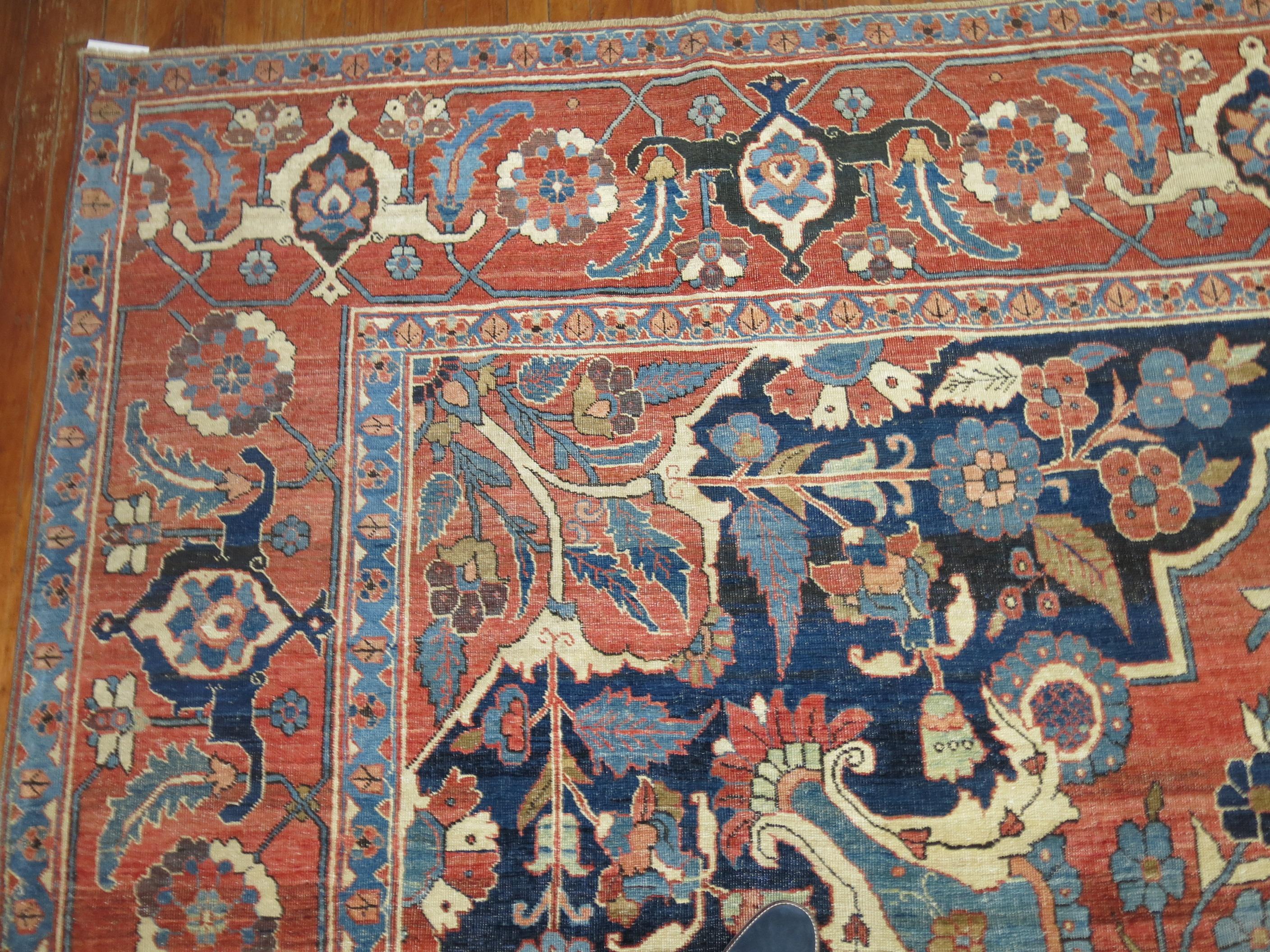 Persiano Tappeto Tabriz antico persiano oversize Collection'S in vendita