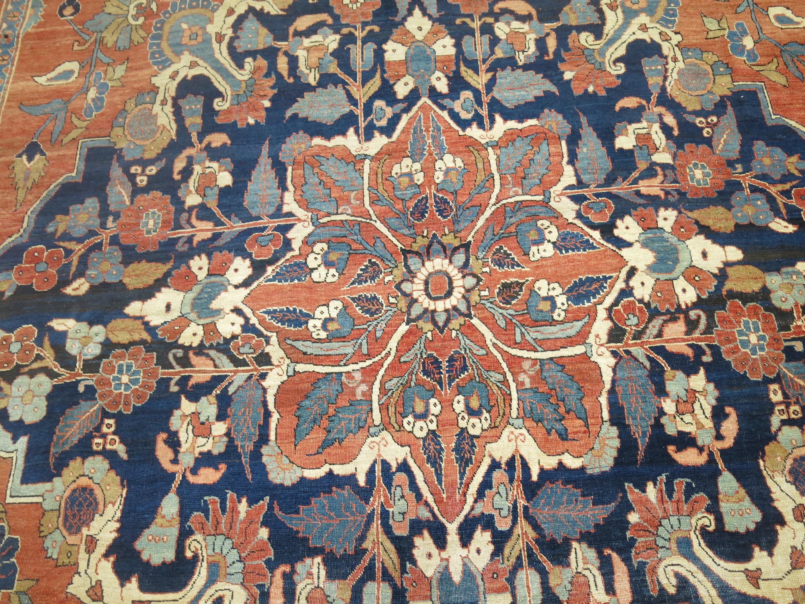 Tappeto Tabriz antico persiano oversize Collection'S In condizioni buone in vendita a New York, NY