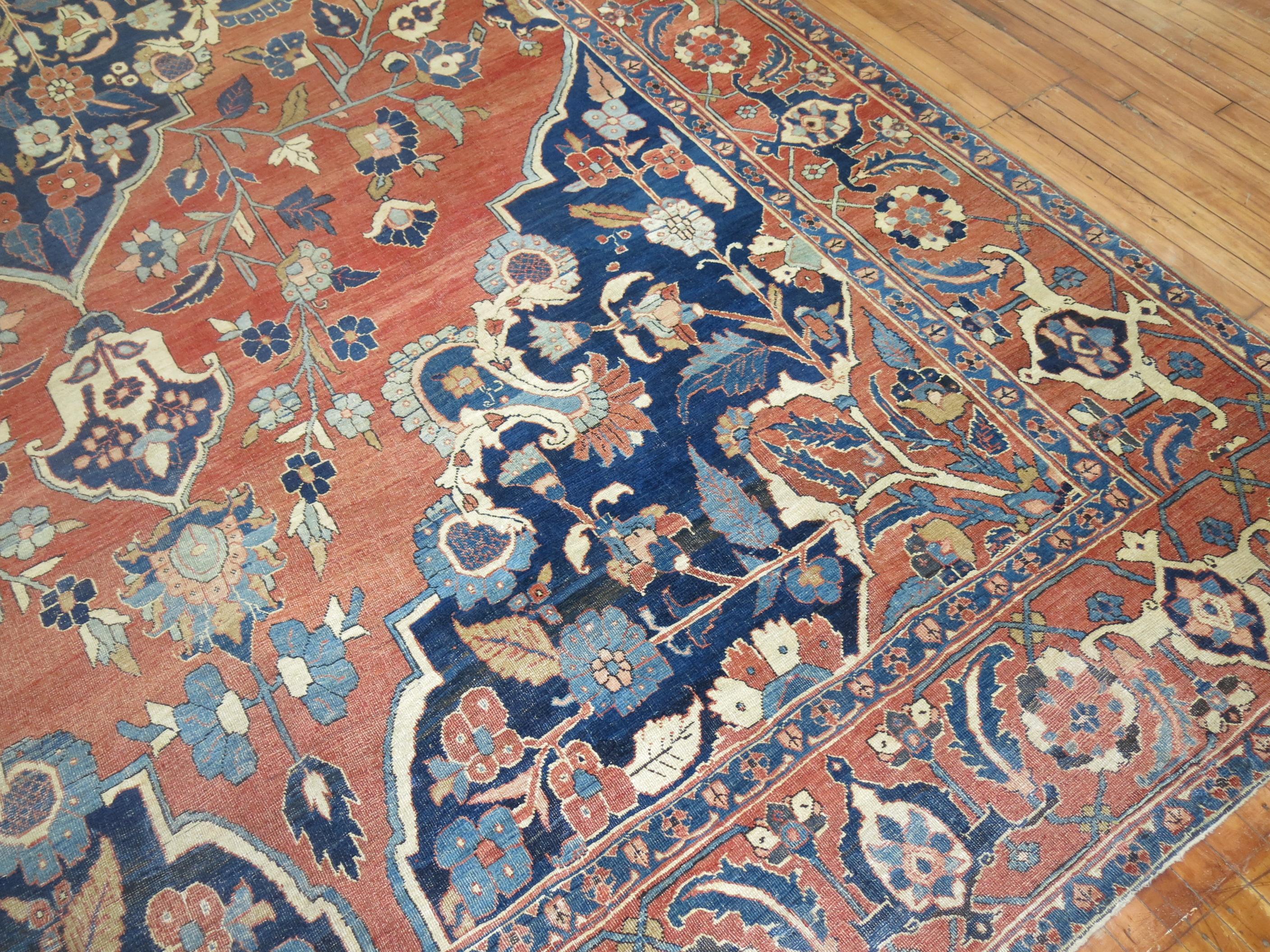 XX secolo Tappeto Tabriz antico persiano oversize Collection'S in vendita