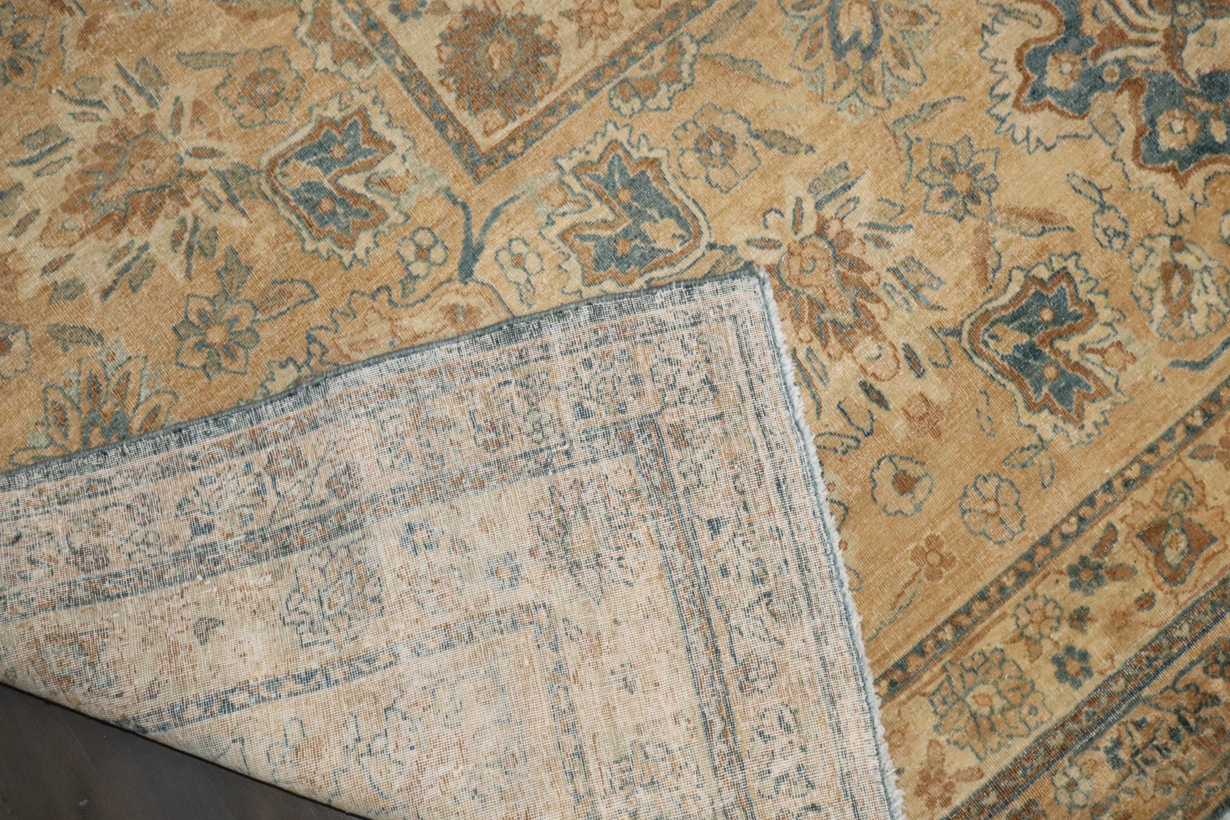 Zabihi Collection Oversize Antique Persian Tabriz Rug For Sale 1