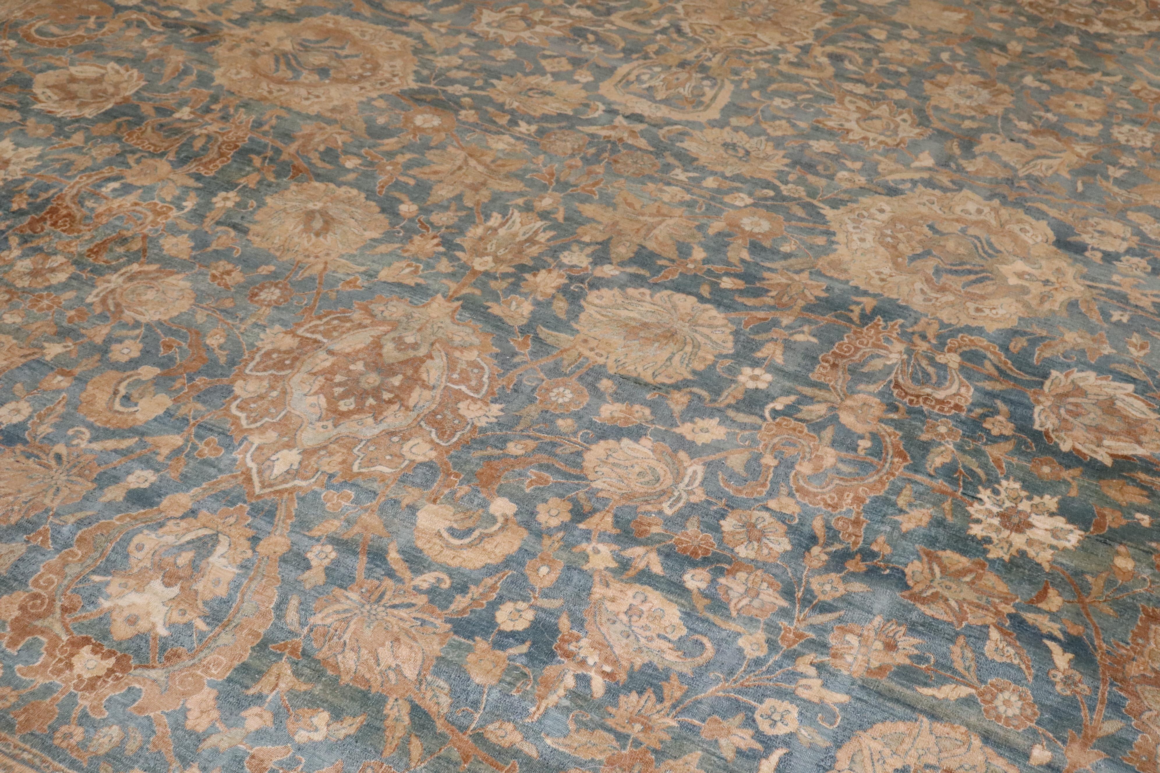 Zabihi Collection Oversize Antique Persian Tabriz Rug For Sale 2