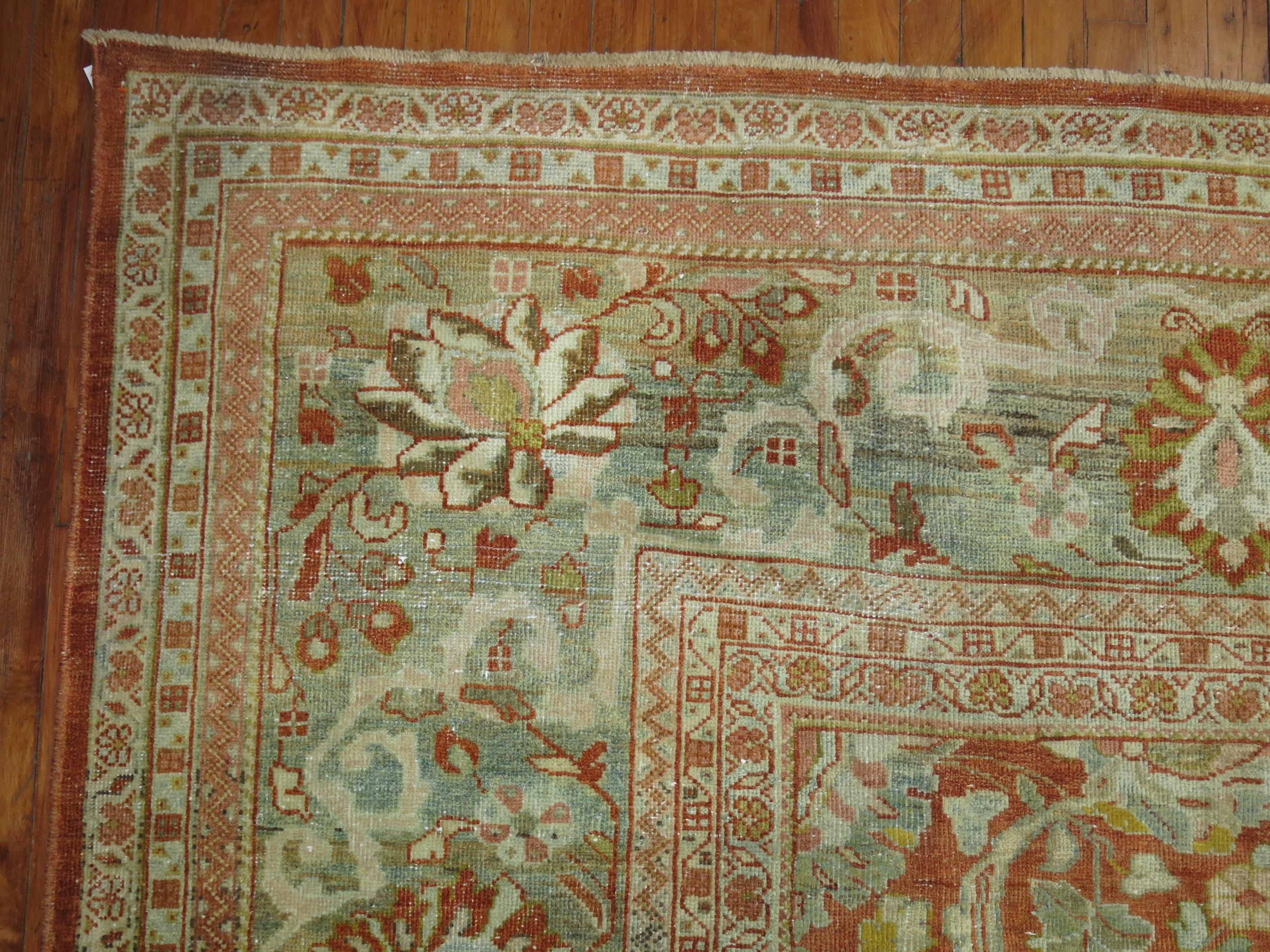 Zabihi Collection Oversize Antique Sultanabad Mahal Persian Carpet For Sale 3