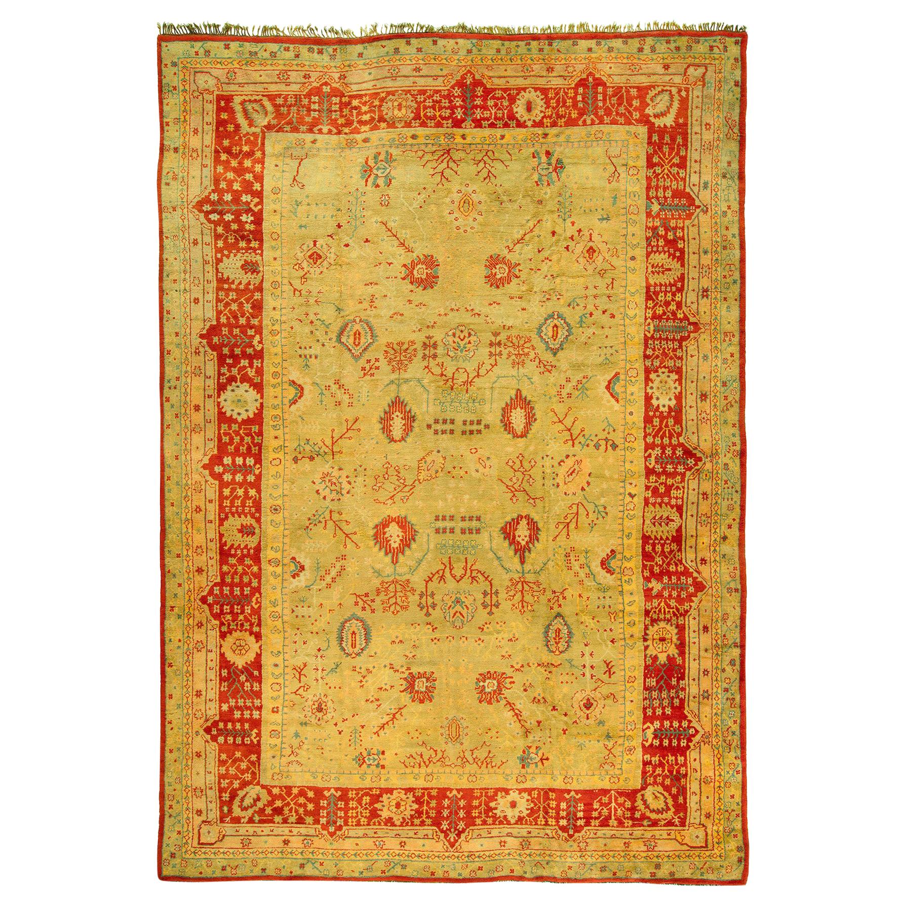 Tapis Oushak turc ancien surdimensionné de la collection Zabihi