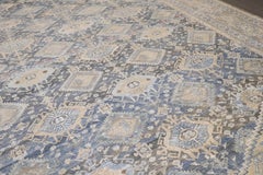 Zabihi Collection Oversize Geometric Antique Persian Malayer Rug