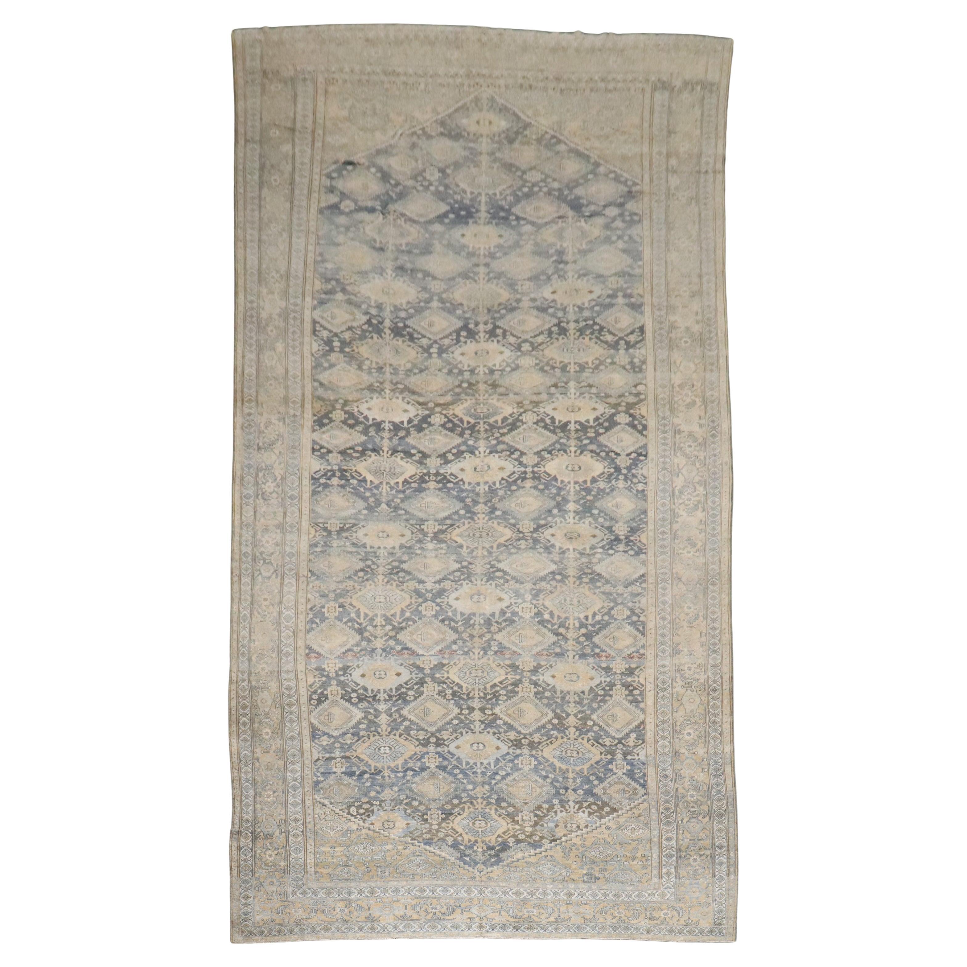 Zabihi Collection Oversize Geometric Antique Persian Malayer Rug