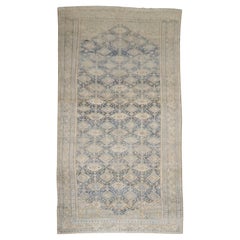 Colección Zabihi Alfombra Persa Antigua Malayer Geométrica Sobredimensionada