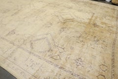 Zabihi Collection Oversize Square Turkish Oushak Neutral Color Rug