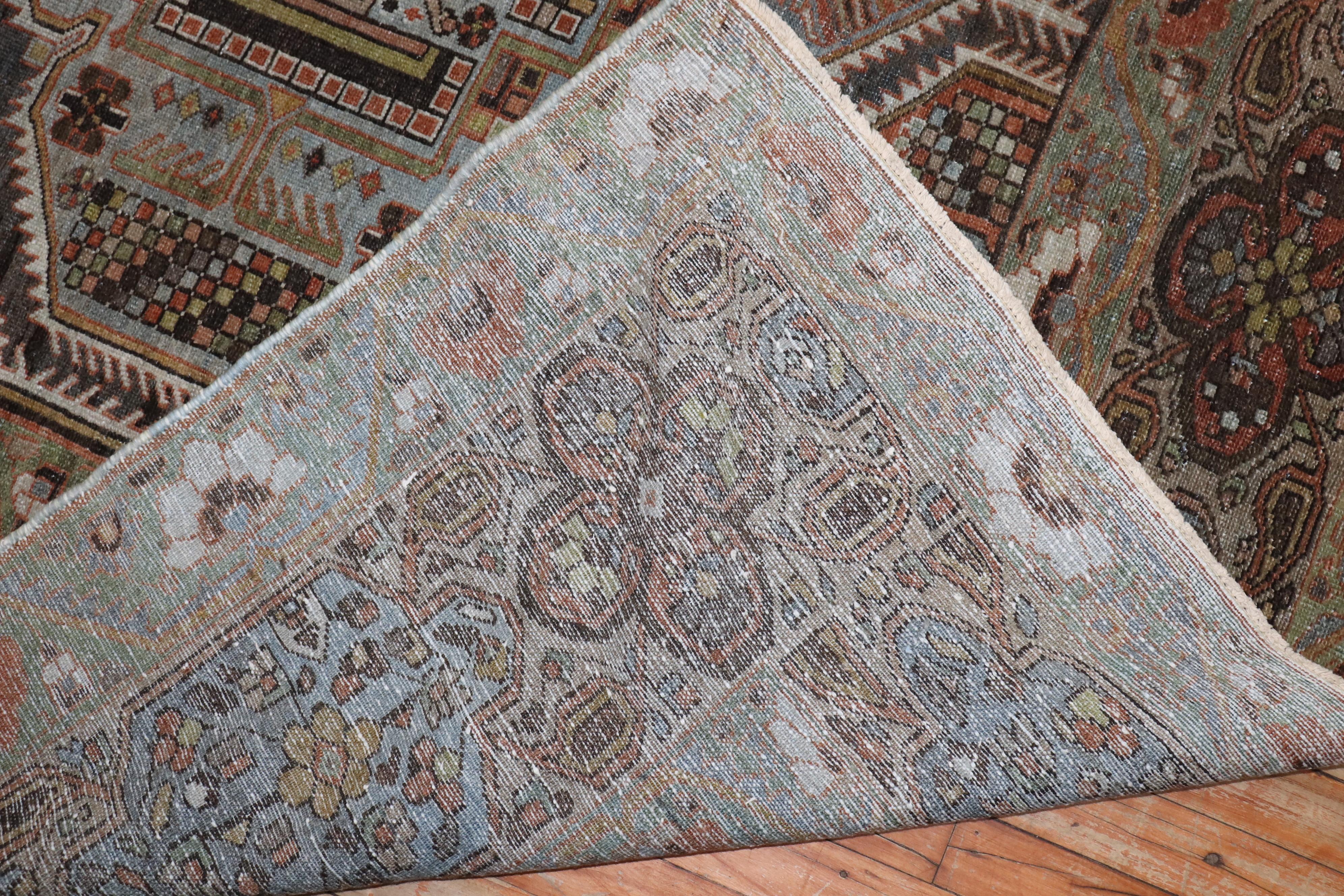 Zabihi Collection Oversize Tribal Persian Bakhtiari Rug In Good Condition For Sale In New York, NY