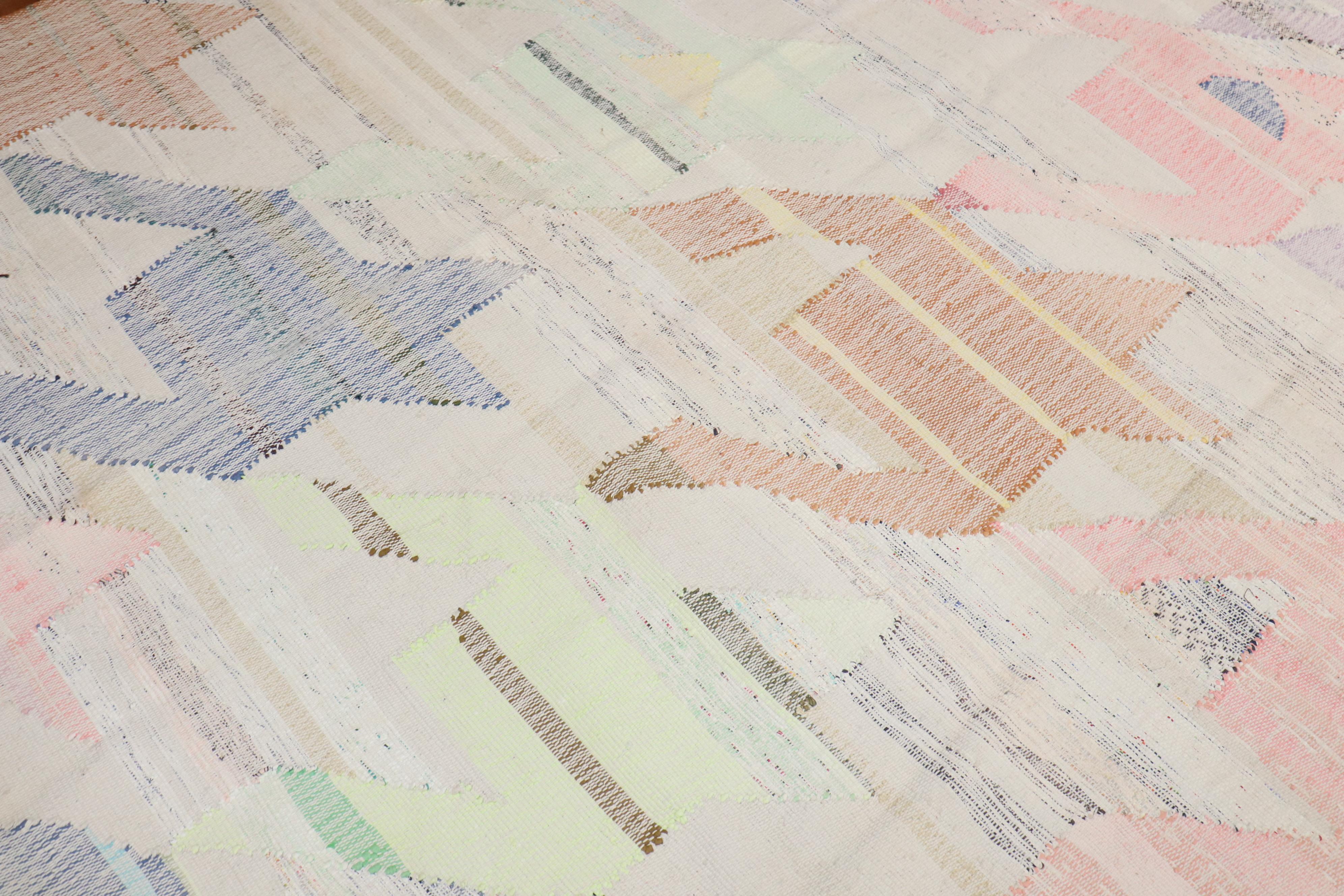 Collection Zabihi - Kilim turc abstrait et surdimensionné Bon état - En vente à New York, NY