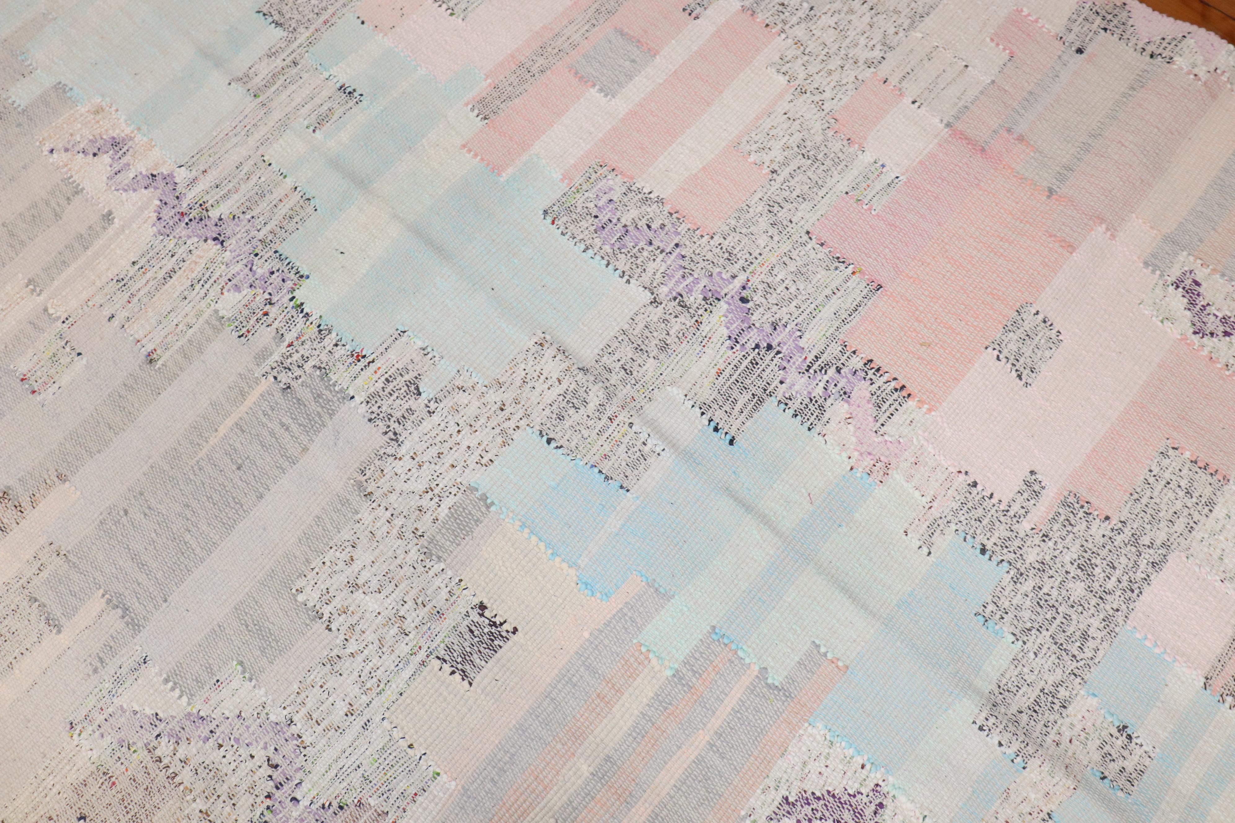 Turc Collection Zabihi - Kilim turc vintage surdimensionné d'influence scandinave en vente