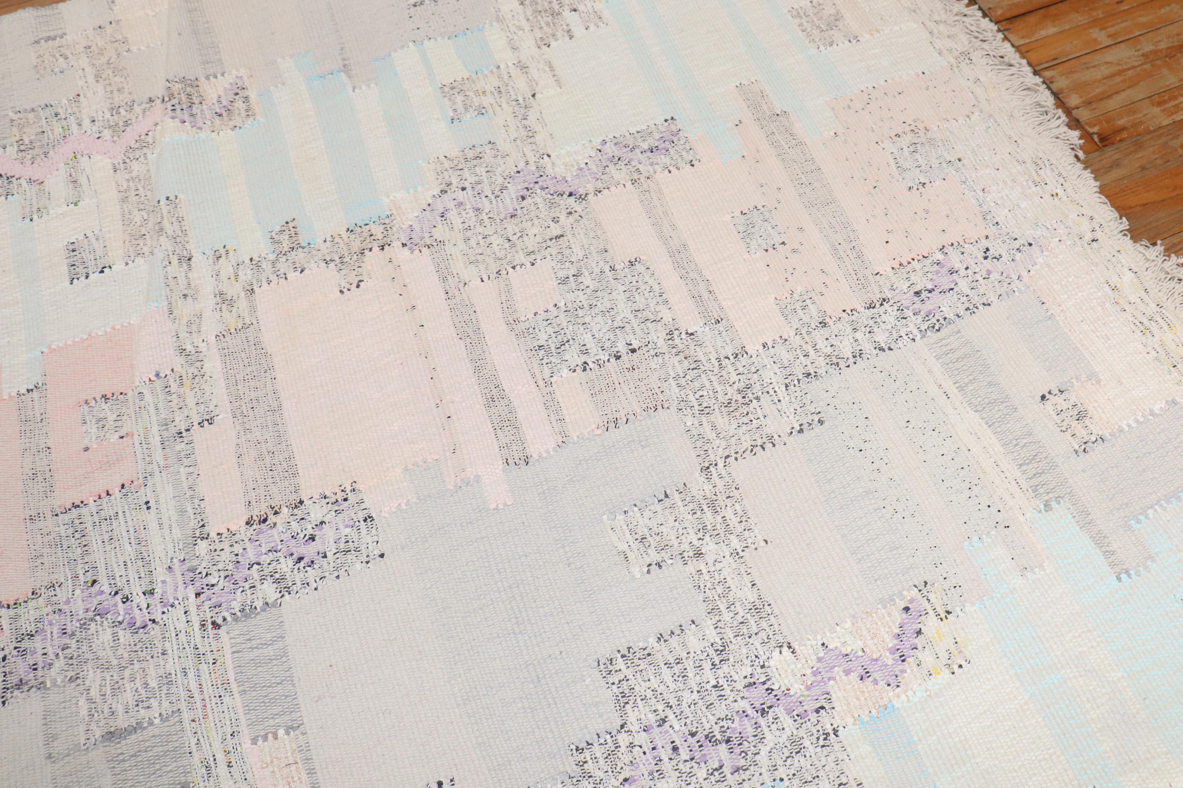 Collection Zabihi - Kilim turc vintage surdimensionné d'influence scandinave Bon état - En vente à New York, NY