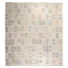 Zabihi Collection Oversize Vintage Scandinavian Influenced Turkish Kilim 