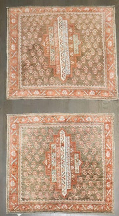 Colección Zabihi Pareja de alfombras persas antiguas Kurd