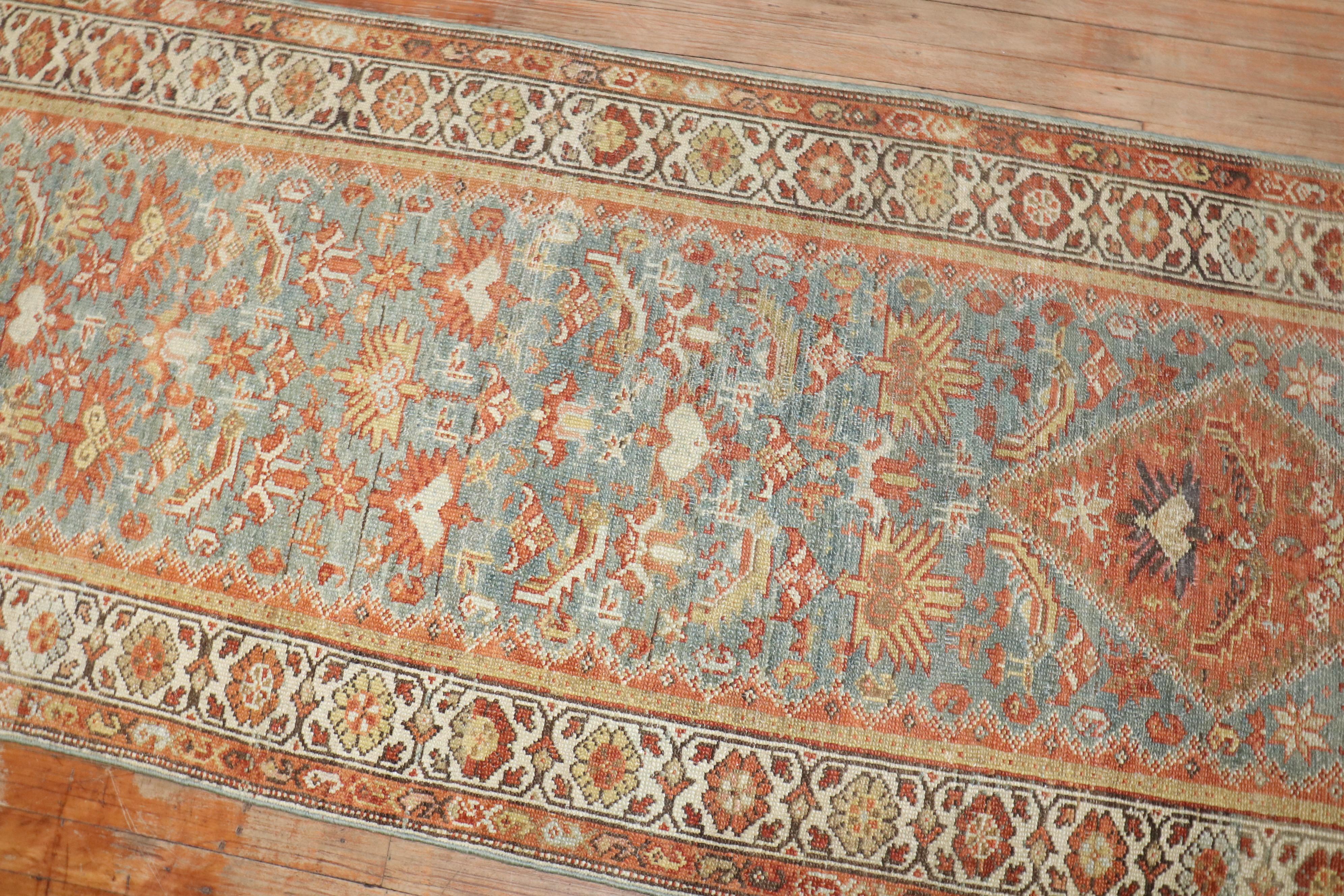 Tabriz Zabihi Collection Pair of Persian Antique Runners For Sale