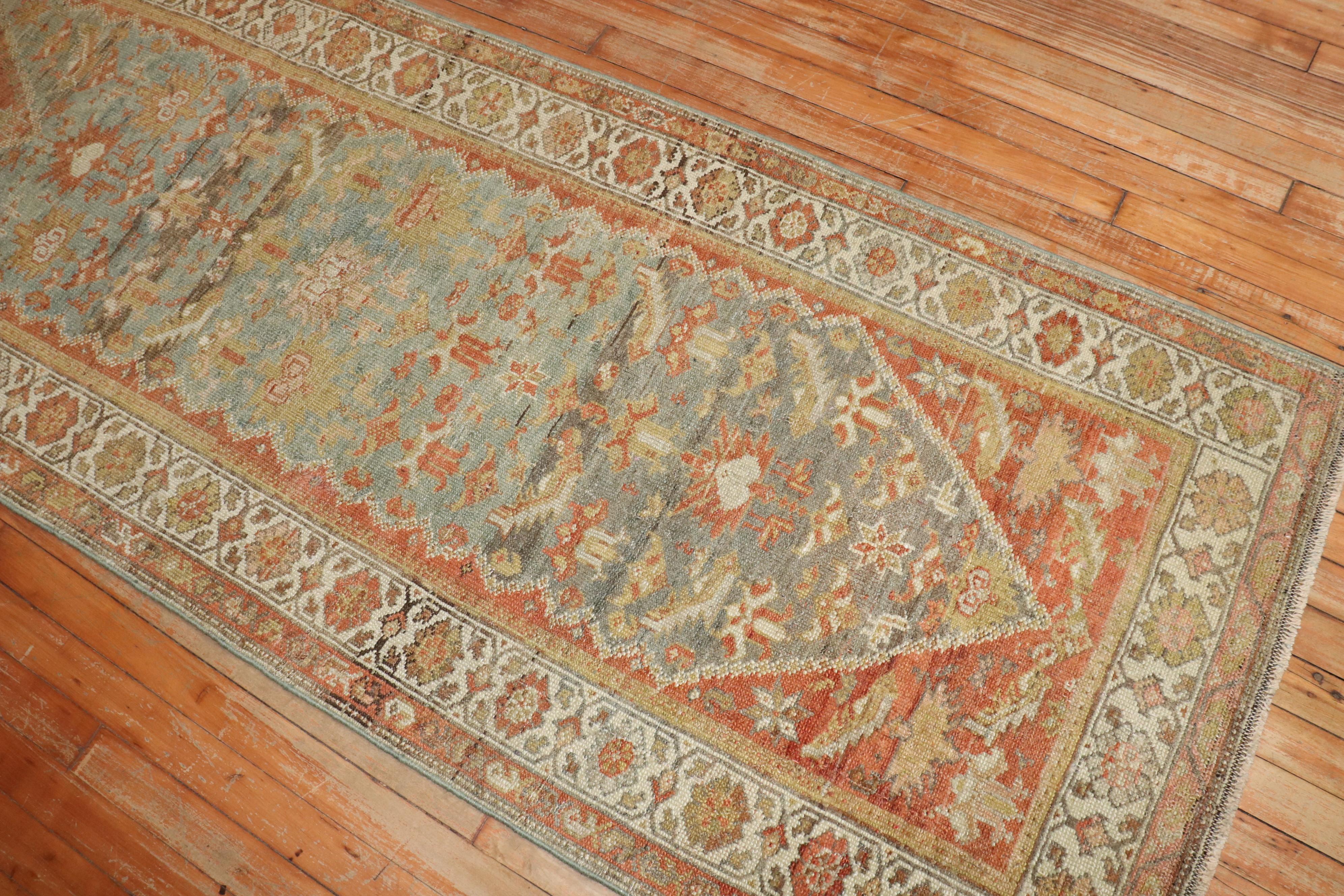 Zabihi Collection Pair of Persian Antique Runners For Sale 1