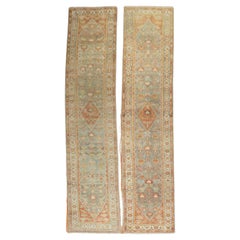 Zabihi Collection Pair of Persian Antique Runners