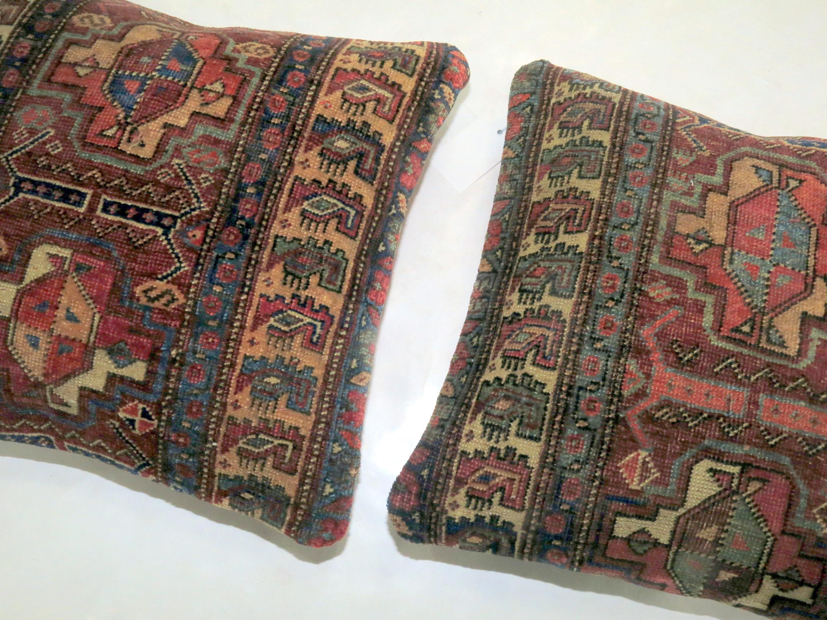 Coppia di cuscini persiani Bidjar Collection'S In condizioni buone in vendita a New York, NY