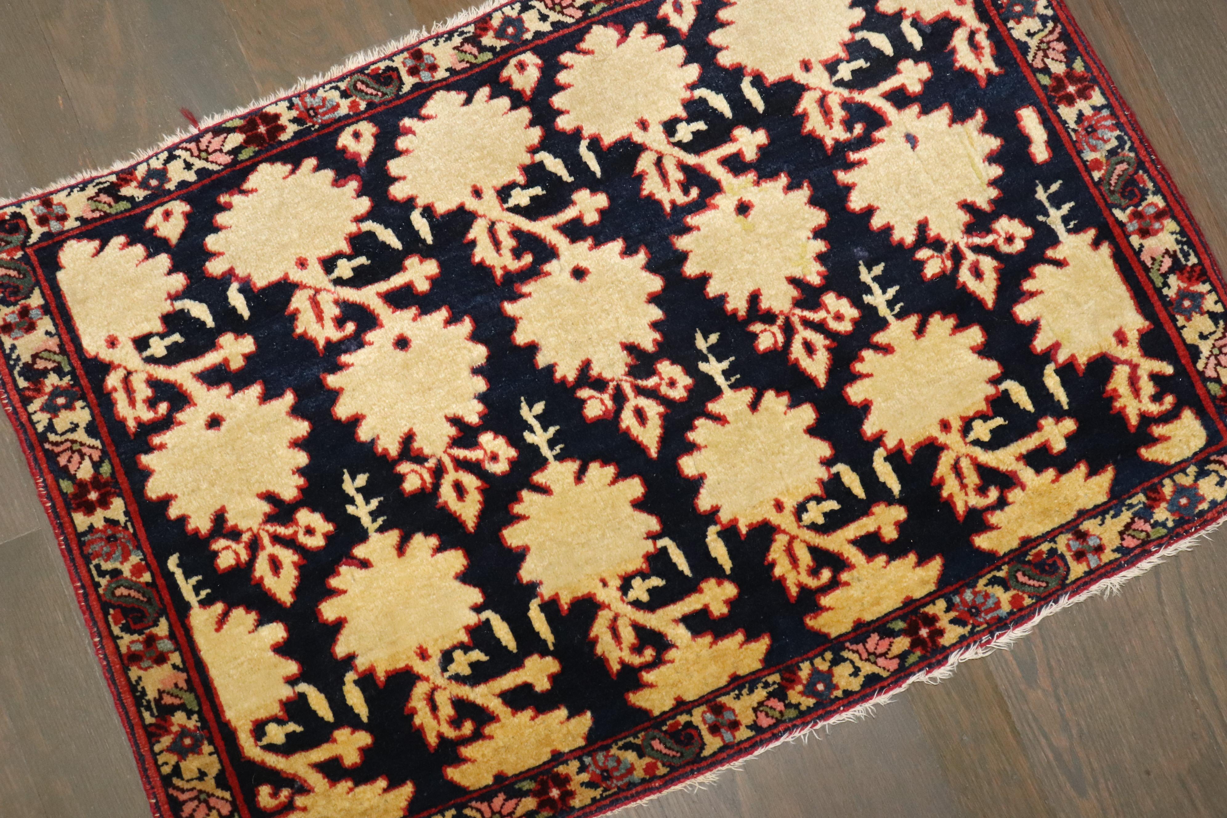 Hand-Woven Zabihi Collection Pair of Persian Jozan Sarouk Rugs For Sale