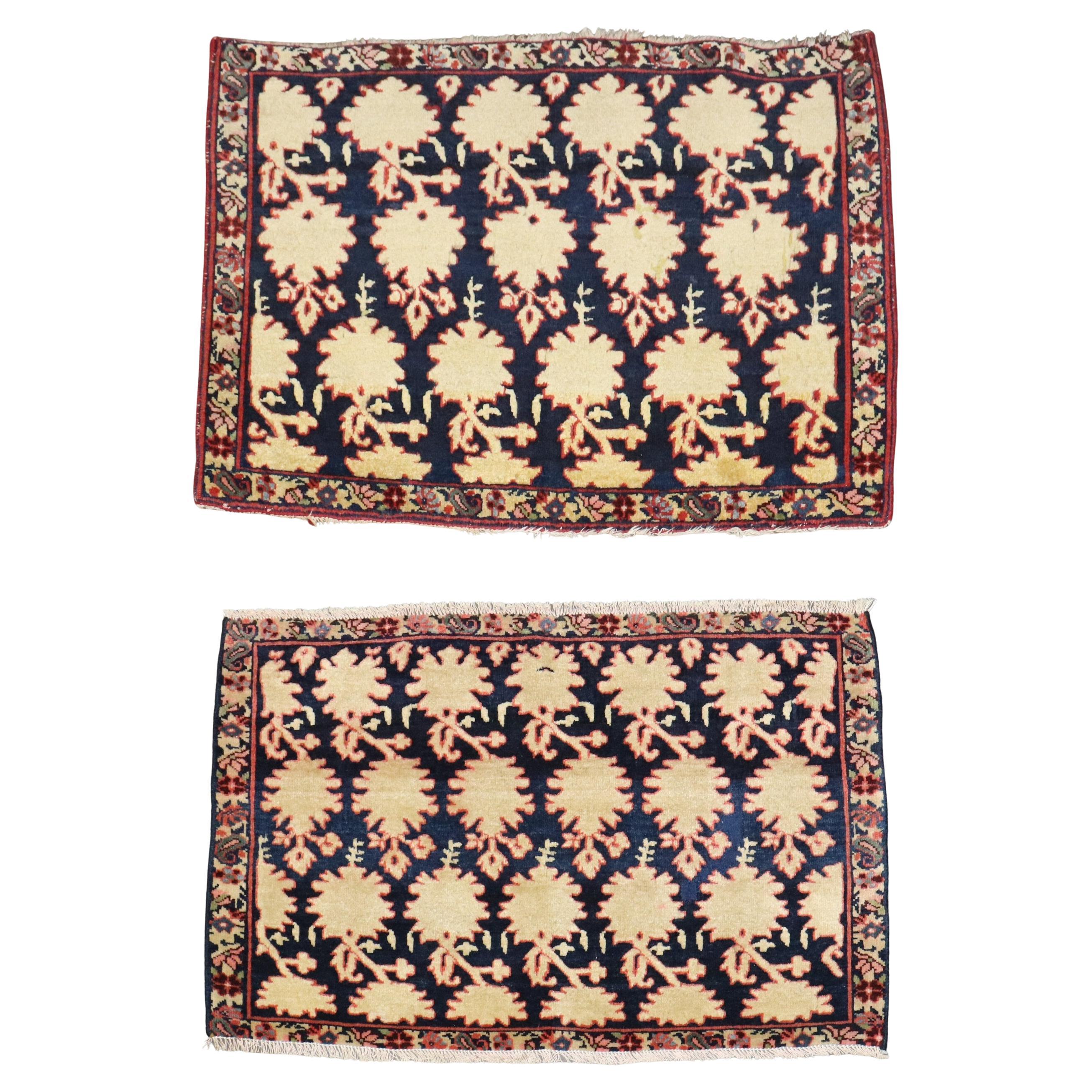 Zabihi Collection Pair of Persian Jozan Sarouk Rugs For Sale