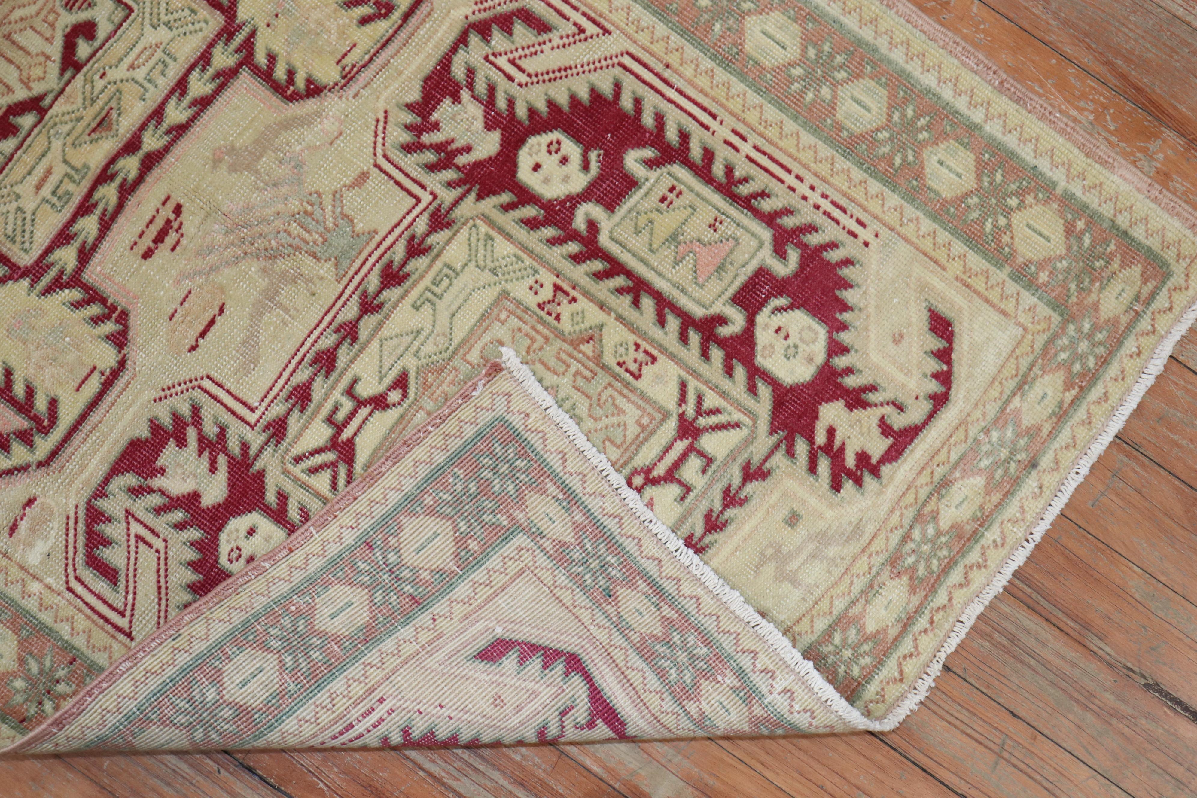 Rustic Zabihi Collection Pair of Turkish Anatolian Rugs For Sale