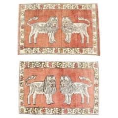Coppia di tappeti anatolici turchi d'epoca della collezione Zabihi