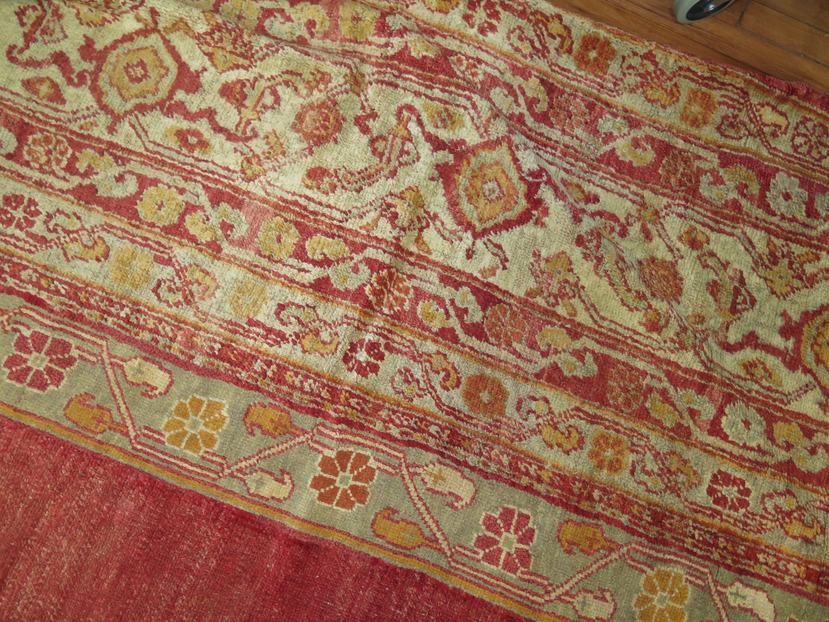 Zabihi Kollektion Angora Oushak-Teppich in Palastgröße im Angebot 7