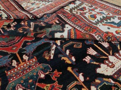 Zabihi Collection Palace Size Antique Senneh Bakhtiari Rug, 17'4'' x 29'7''